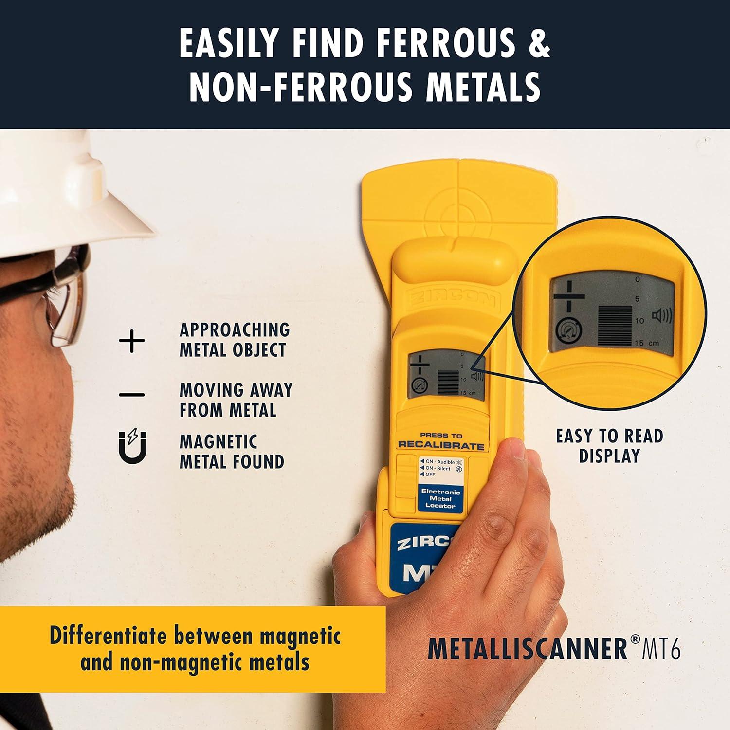 Detector de Metales Zircon MetalliScanner MT6 Profesional 152 mm