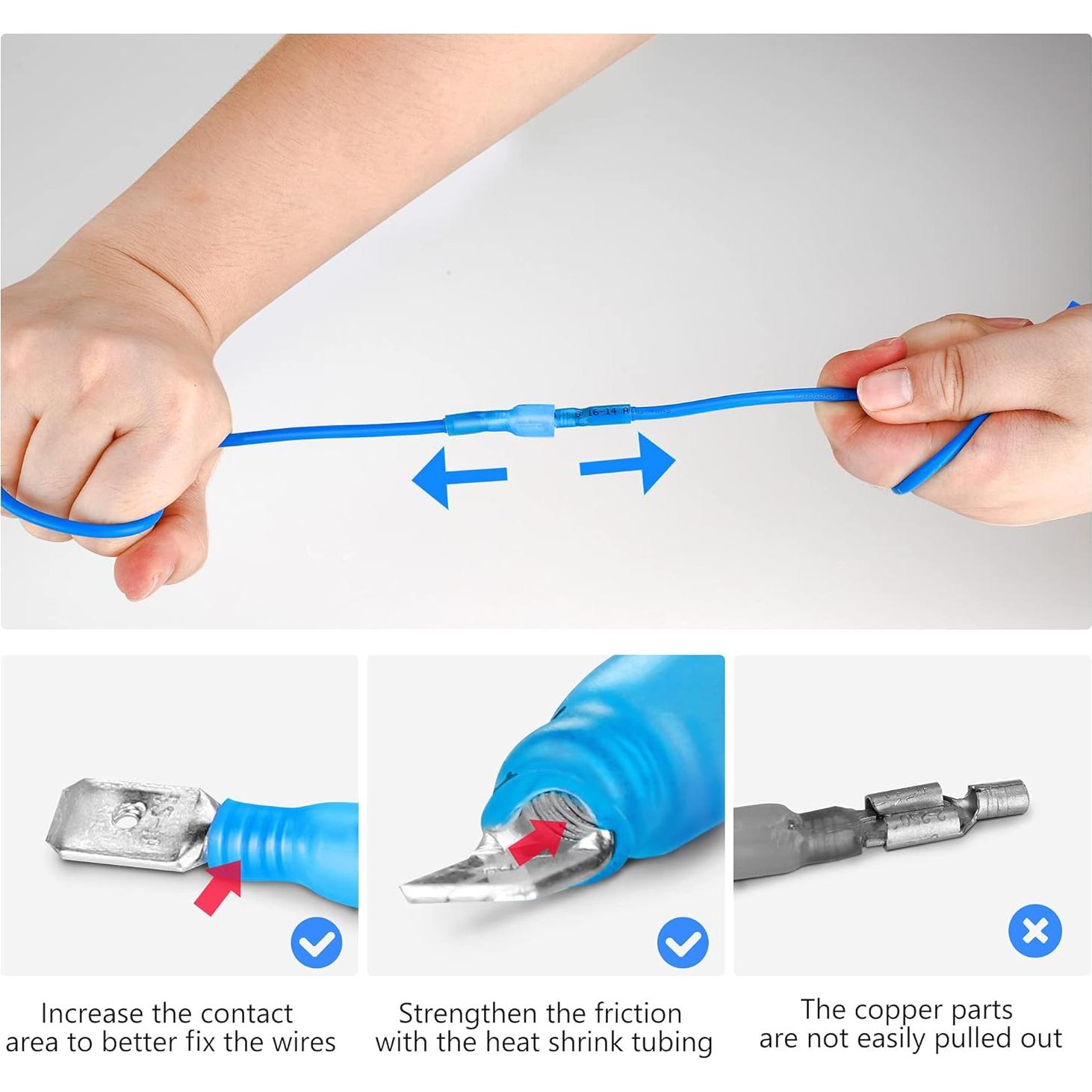 Kit de Conectores de Cable Termocontraíbles Kuject 90 Piezas