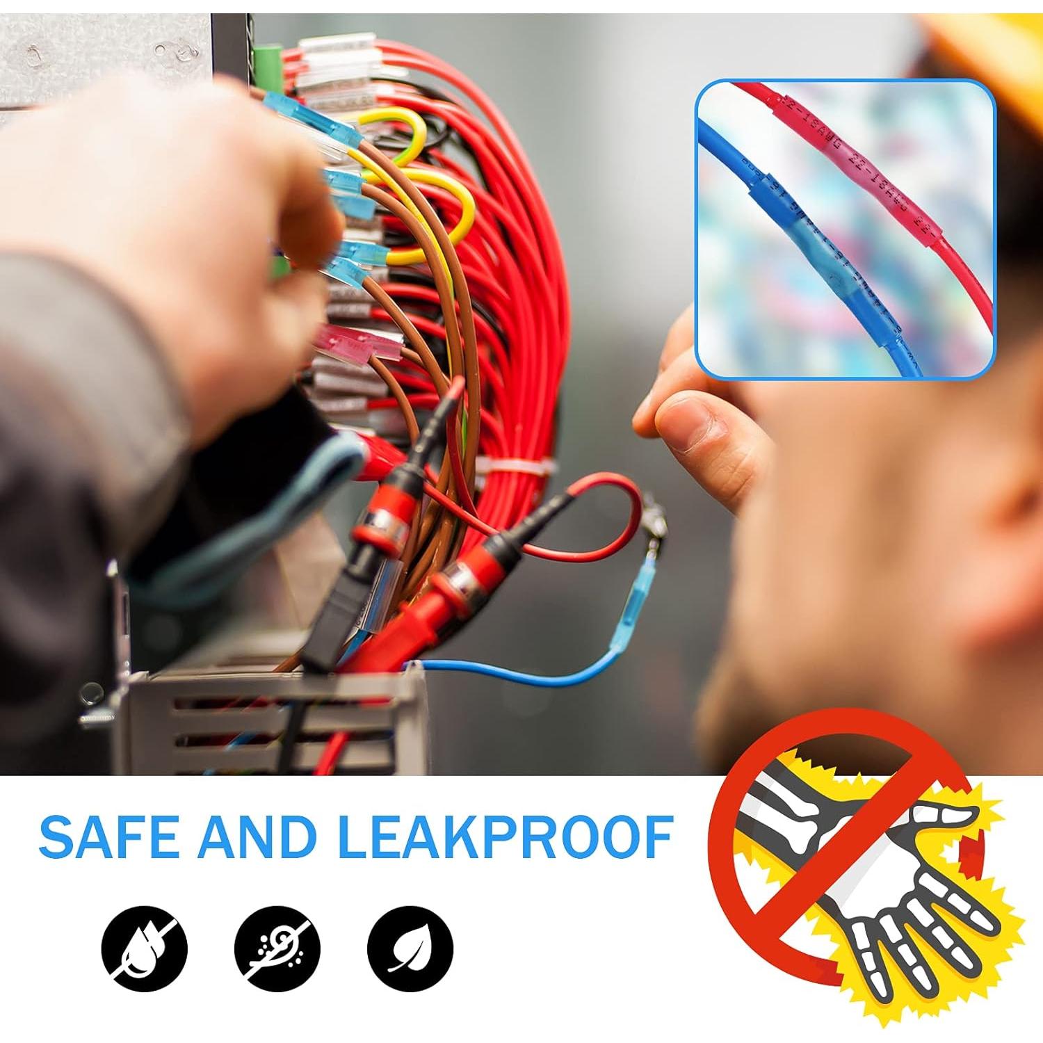 Kit de Conectores de Cable Termocontraíbles Kuject 90 Piezas