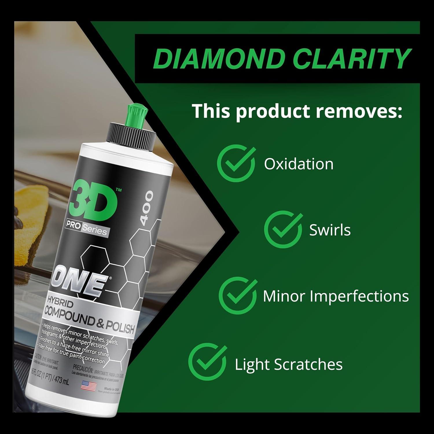 Compuesto de Pulido y Corte 3D One 227g - Detallado Automotriz