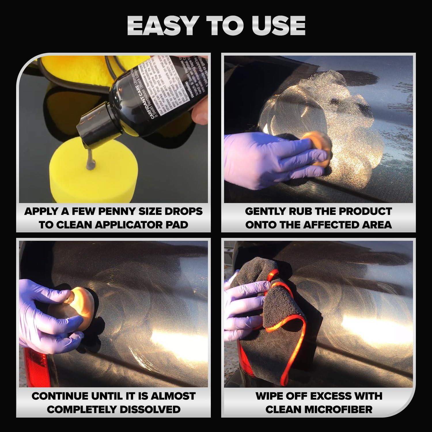 Removedor de Rayones Carfidant Negro - Kit de Pulido 248 ml