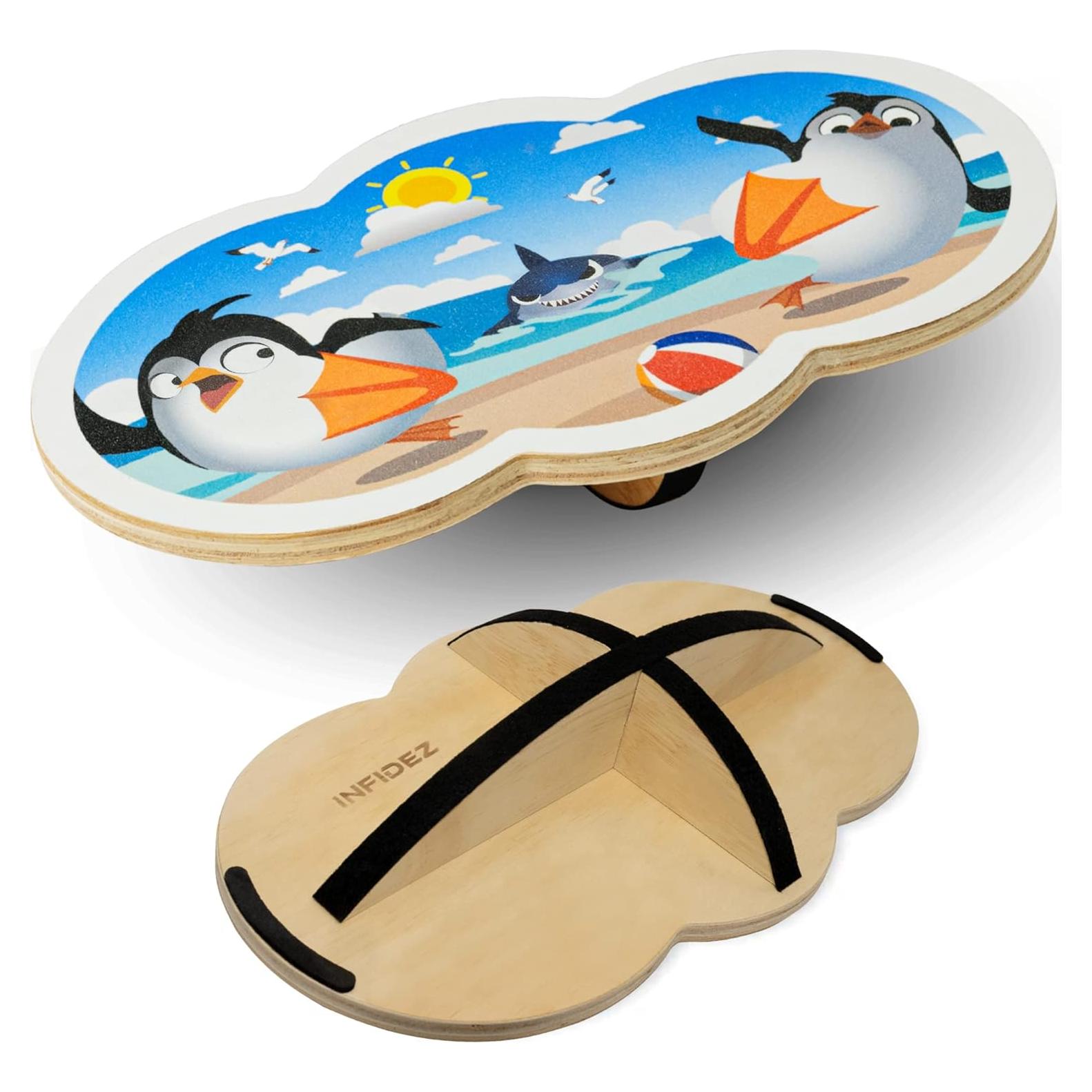 Tabla de Equilibrio de Madera INFIDEZ para Niños 40.6x25.4cm