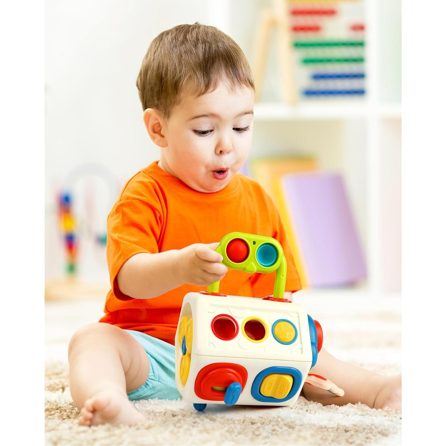 Cubo Sensorial 10 en 1 Vanmor para Niños 18+ Meses