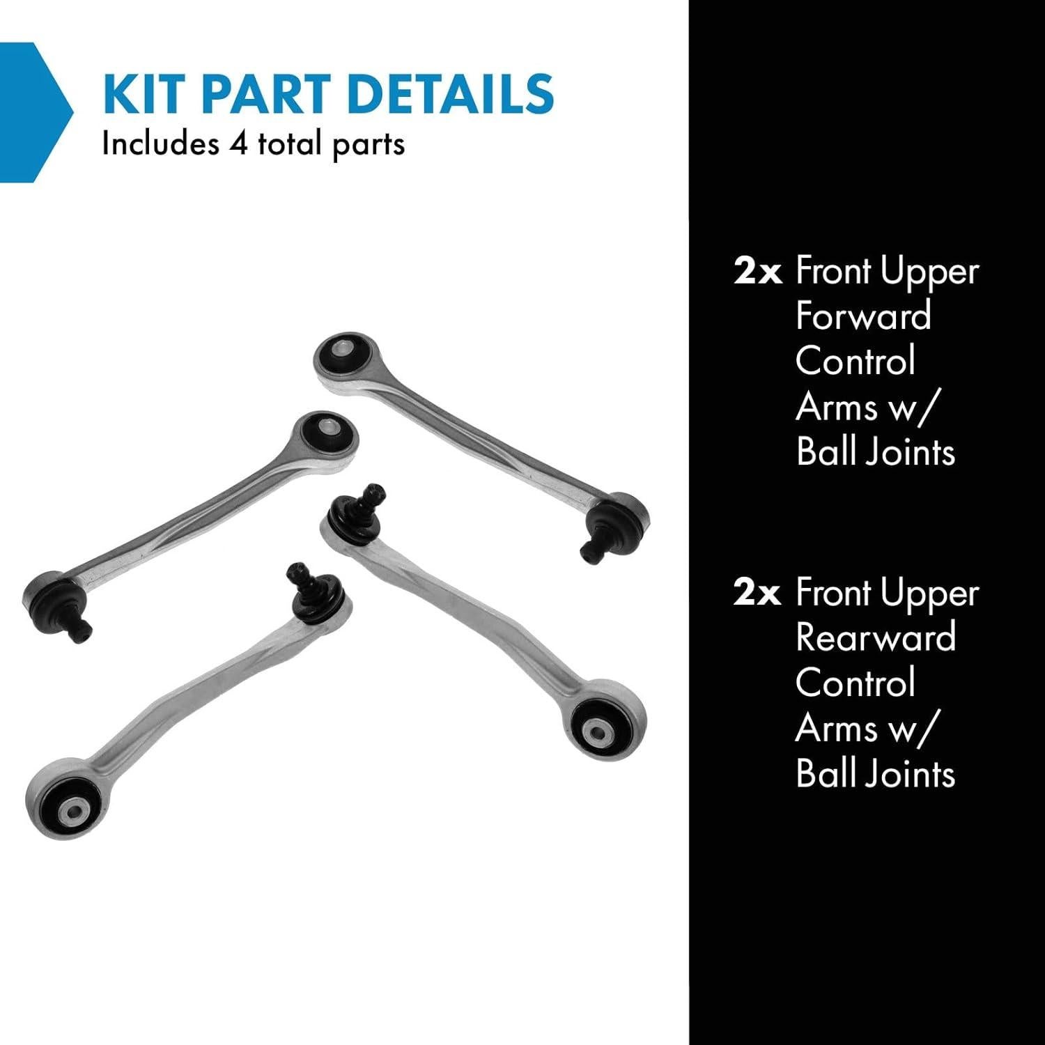 Juego de 4 Piezas Brazo de Control TRQ PSA62425 para Audi