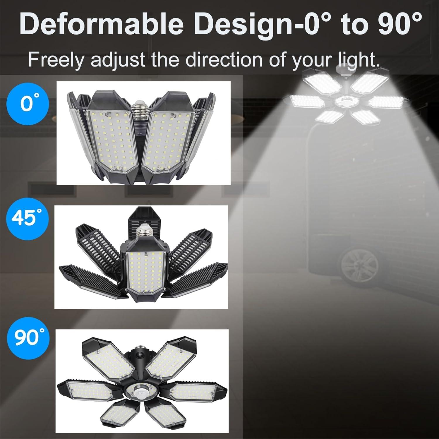 Luz de Garaje LED ELIVERN DL03-005 180W 18000LM Sensor Movimiento