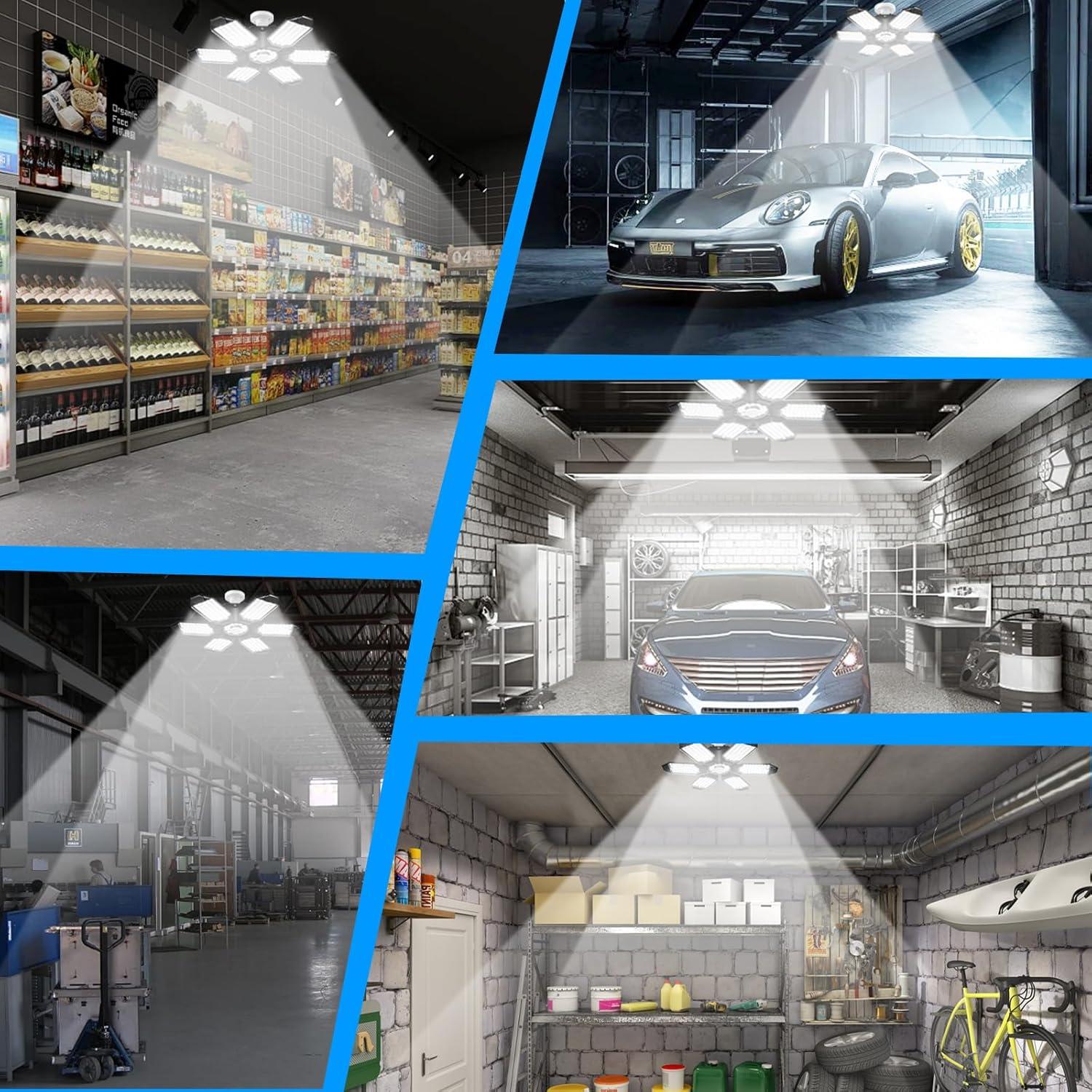 Luz de Garaje LED ELIVERN DL03-005 180W 18000LM Sensor Movimiento