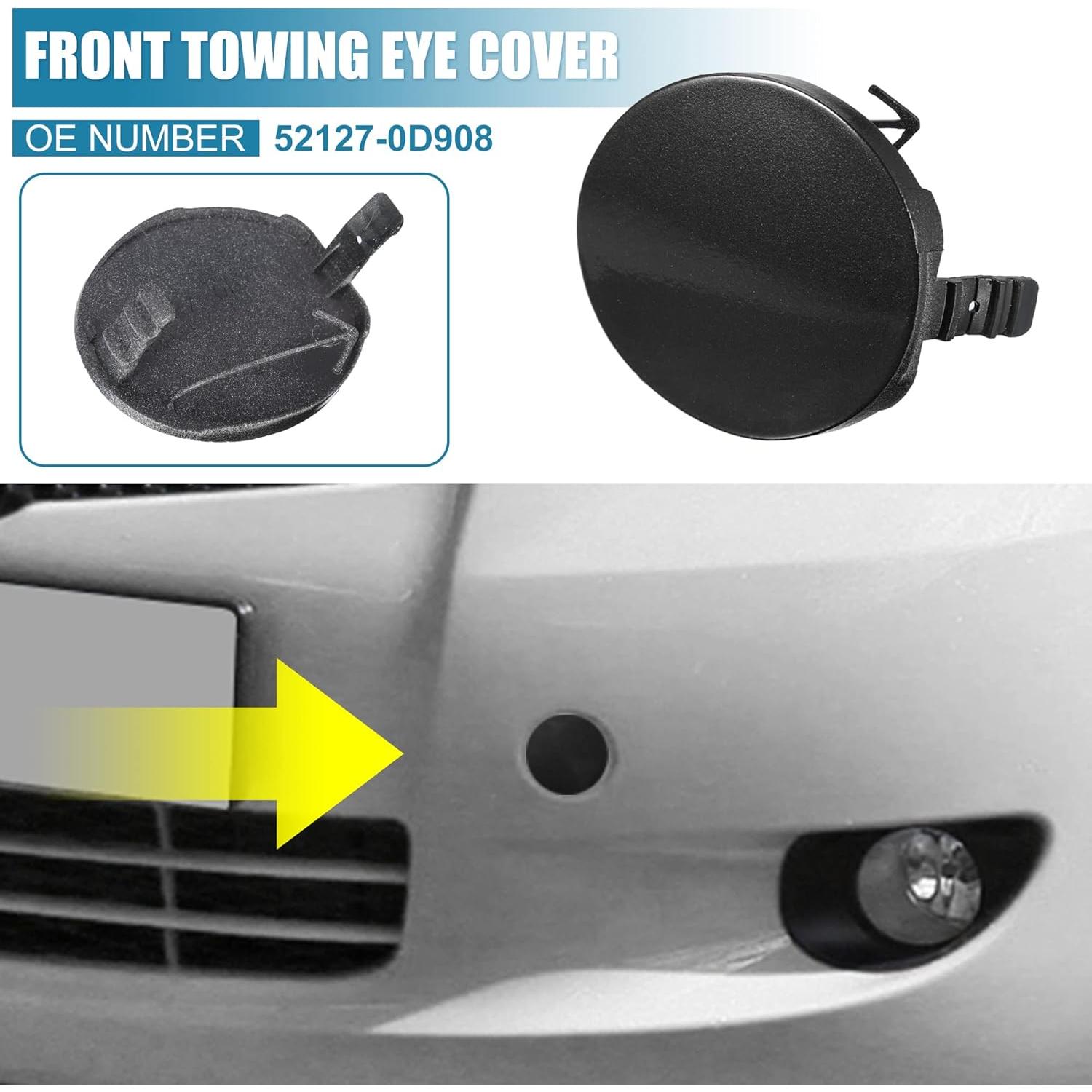 Cubierta de Gancho de Remolque Frontal X AUTOHAUX para Toyota Yaris 2011-2013