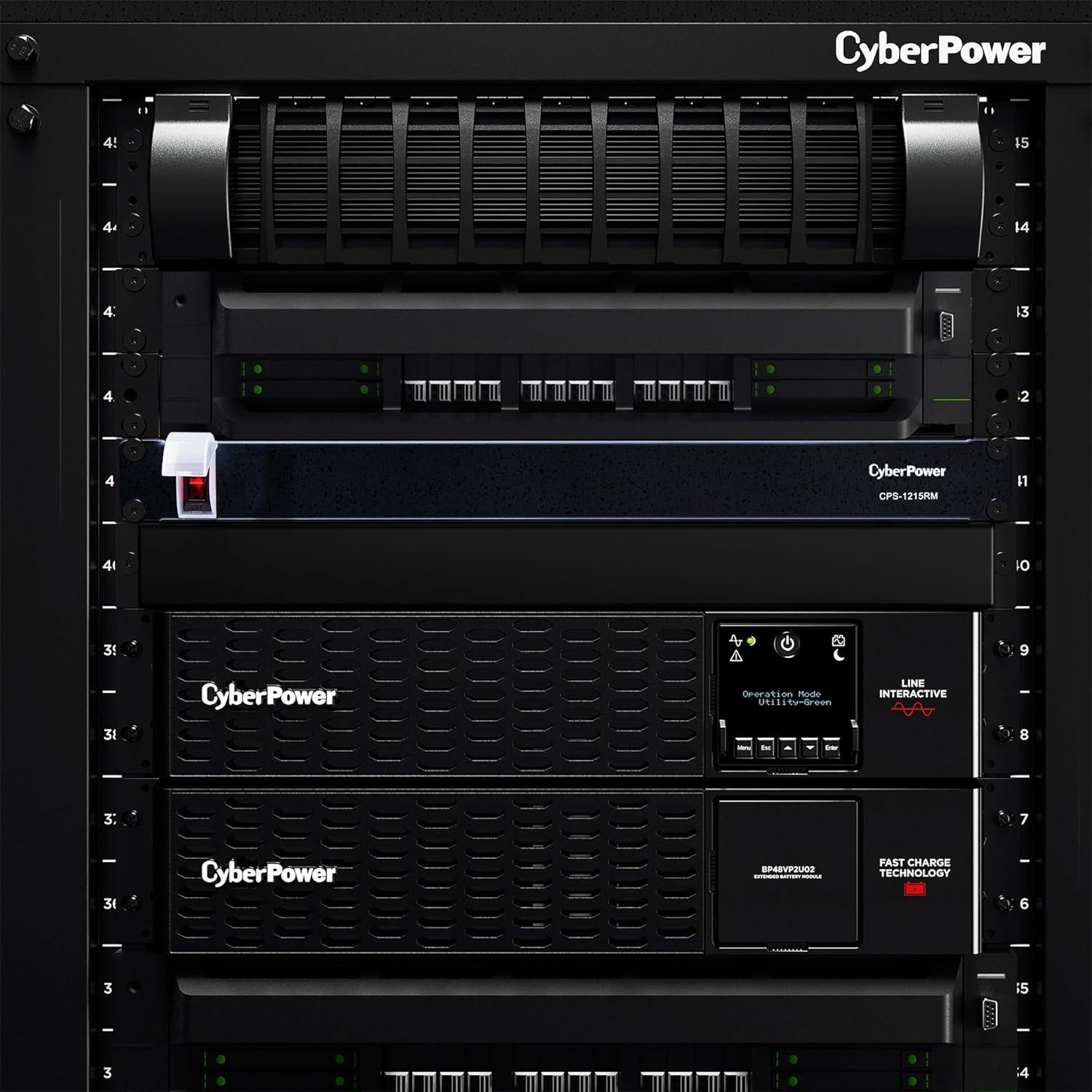 PDU CyberPower CPS1215RM 10 Salidas 100-125V 15A 4.57m
