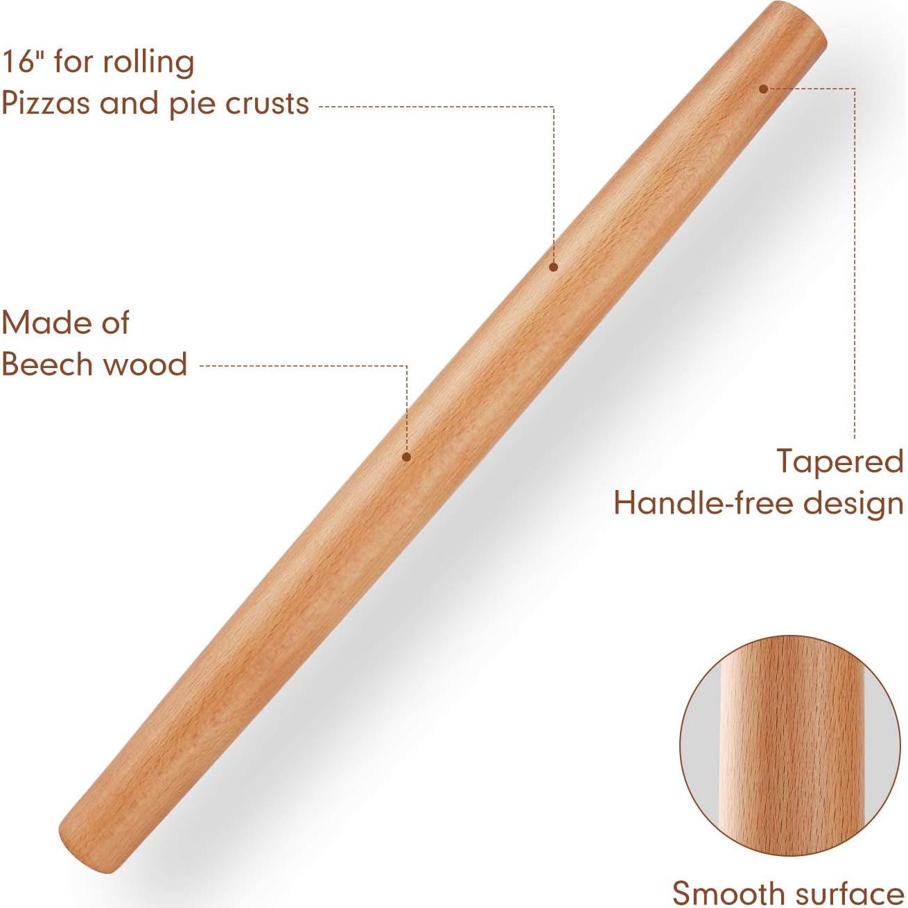 Rodillo Francés de Madera QUELLANCE 40 cm con Alfombrilla