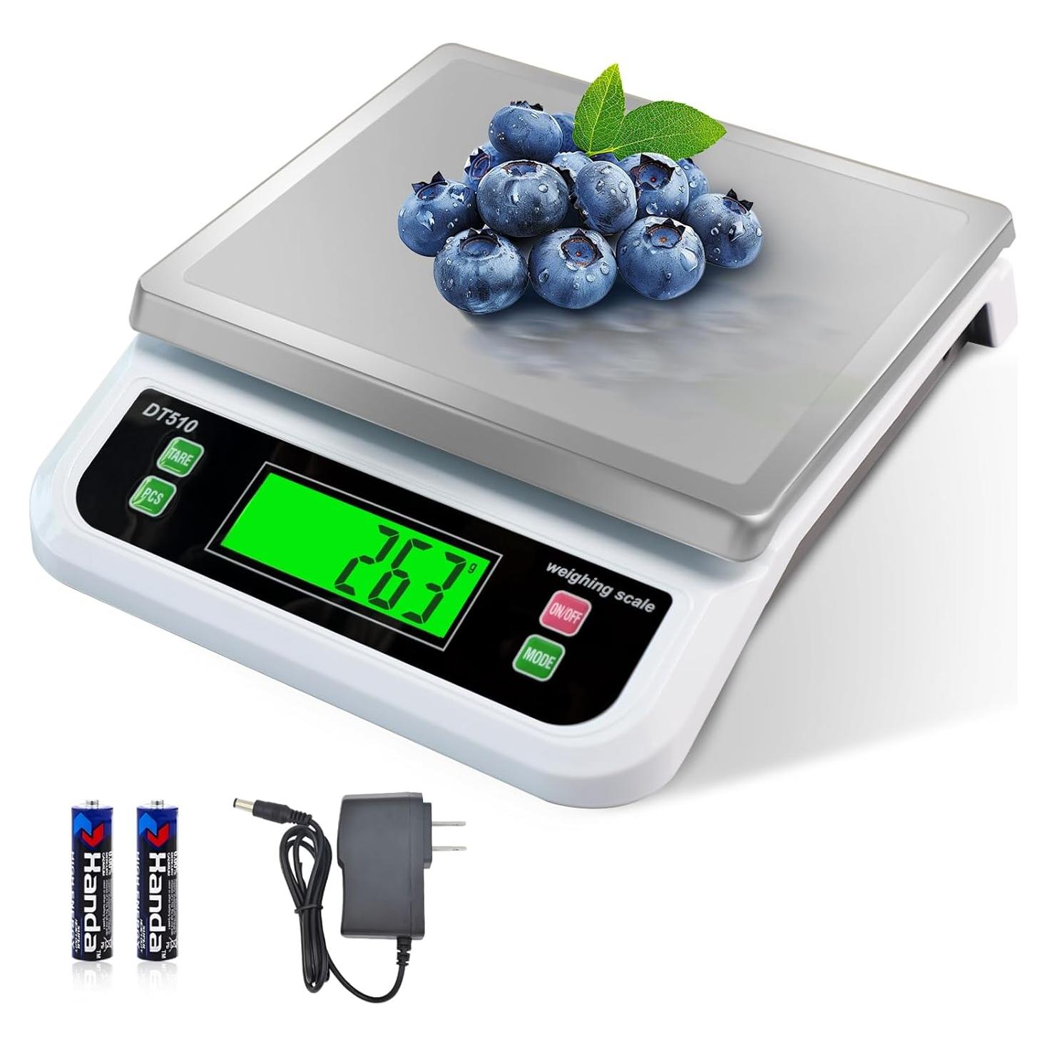 Escala de Cocina Digital LNXDMWMS 40kg Pantalla LCD Acero Inoxidable