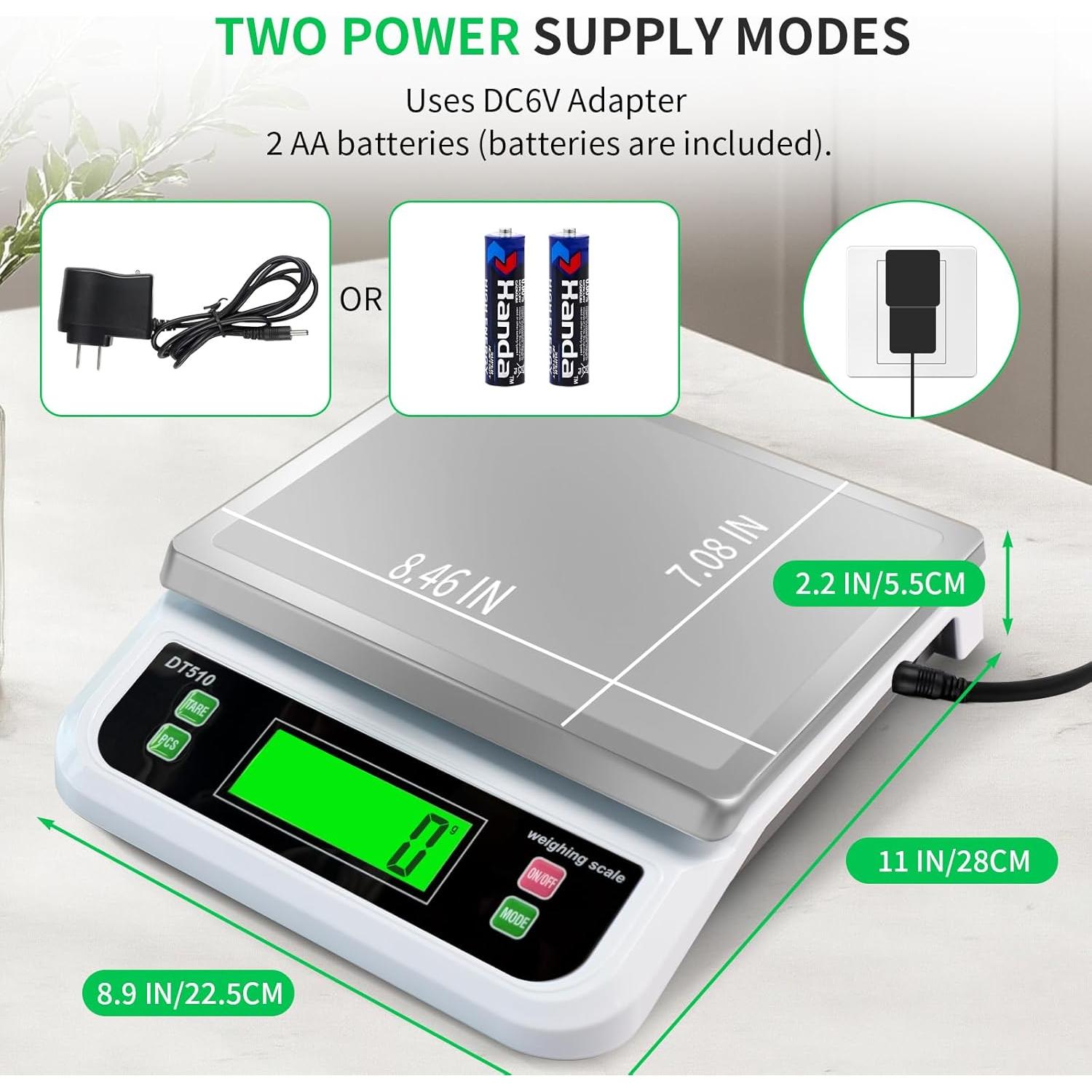 Escala de Cocina Digital LNXDMWMS 40kg Pantalla LCD Acero Inoxidable