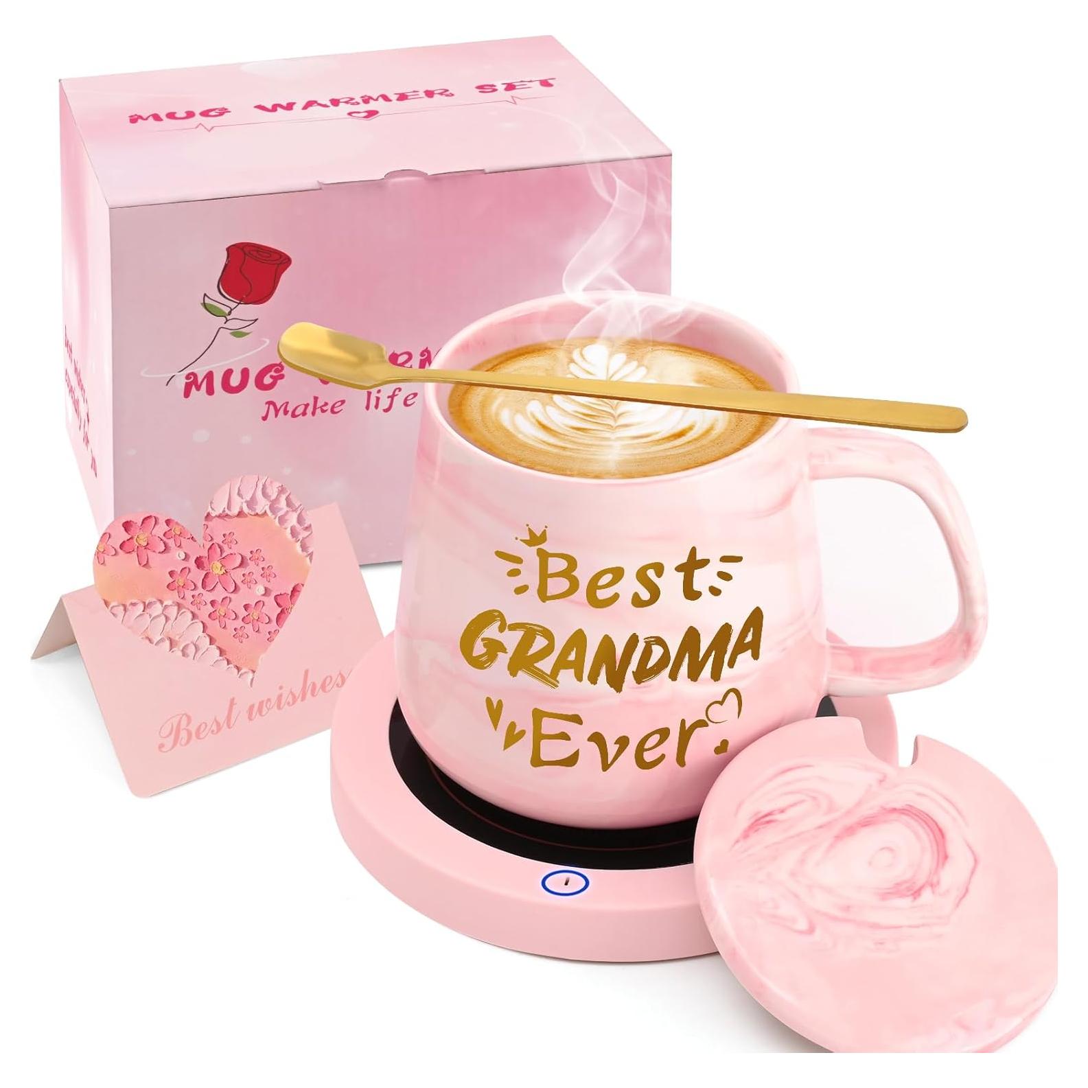 Calentador de Taza de Café Waipfaru Mejor Abuela Nunca 400ml