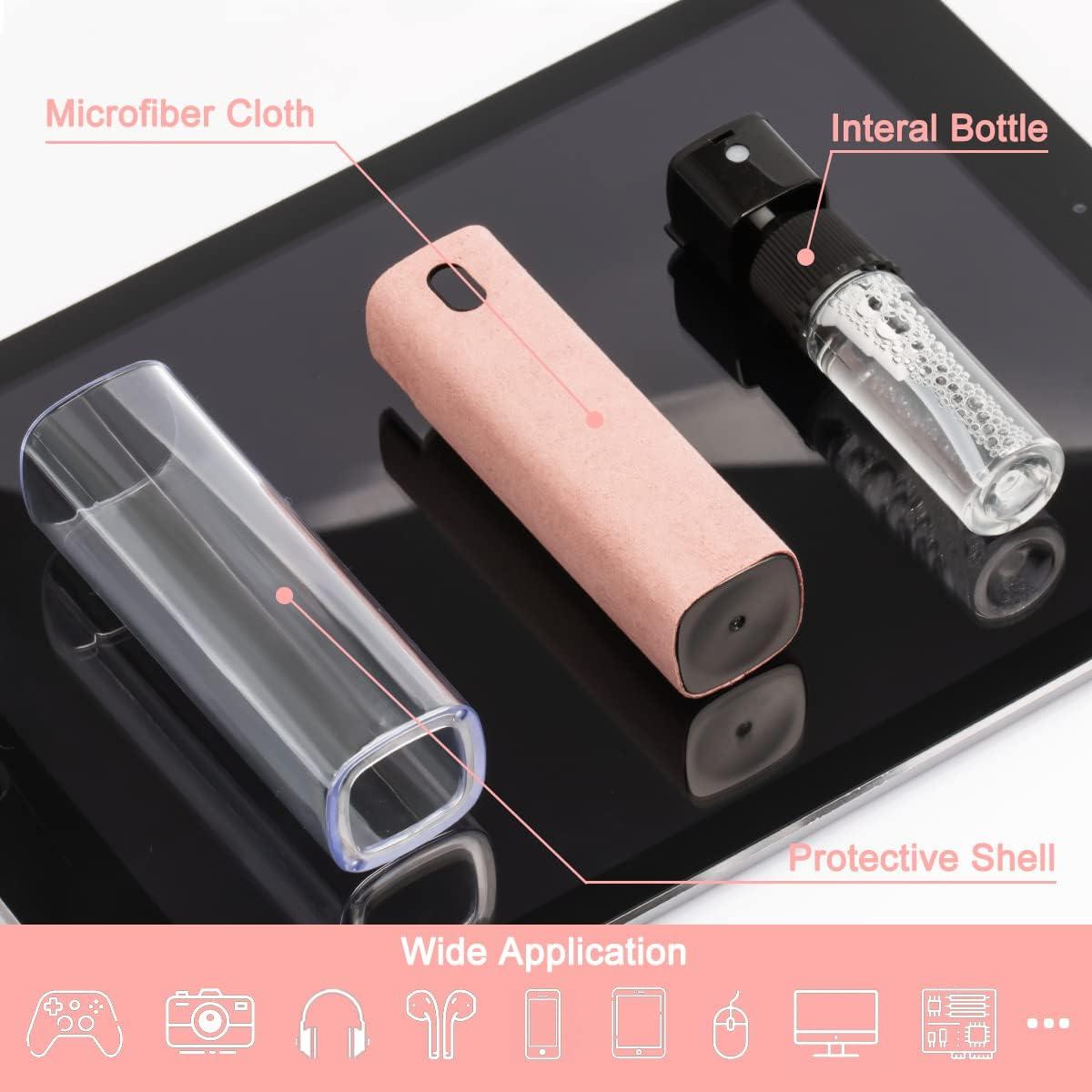 Spray Limpiador de Pantallas walrfid 10ml + Paño Microfibra Rosa