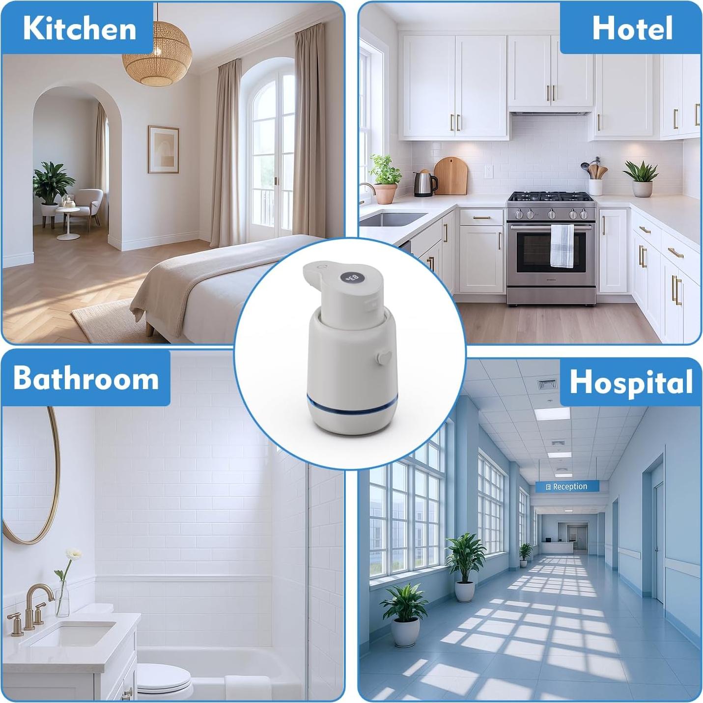 Dispensador Automático de Jabón Líquido ZOVEXUP 420ml Sin Contacto