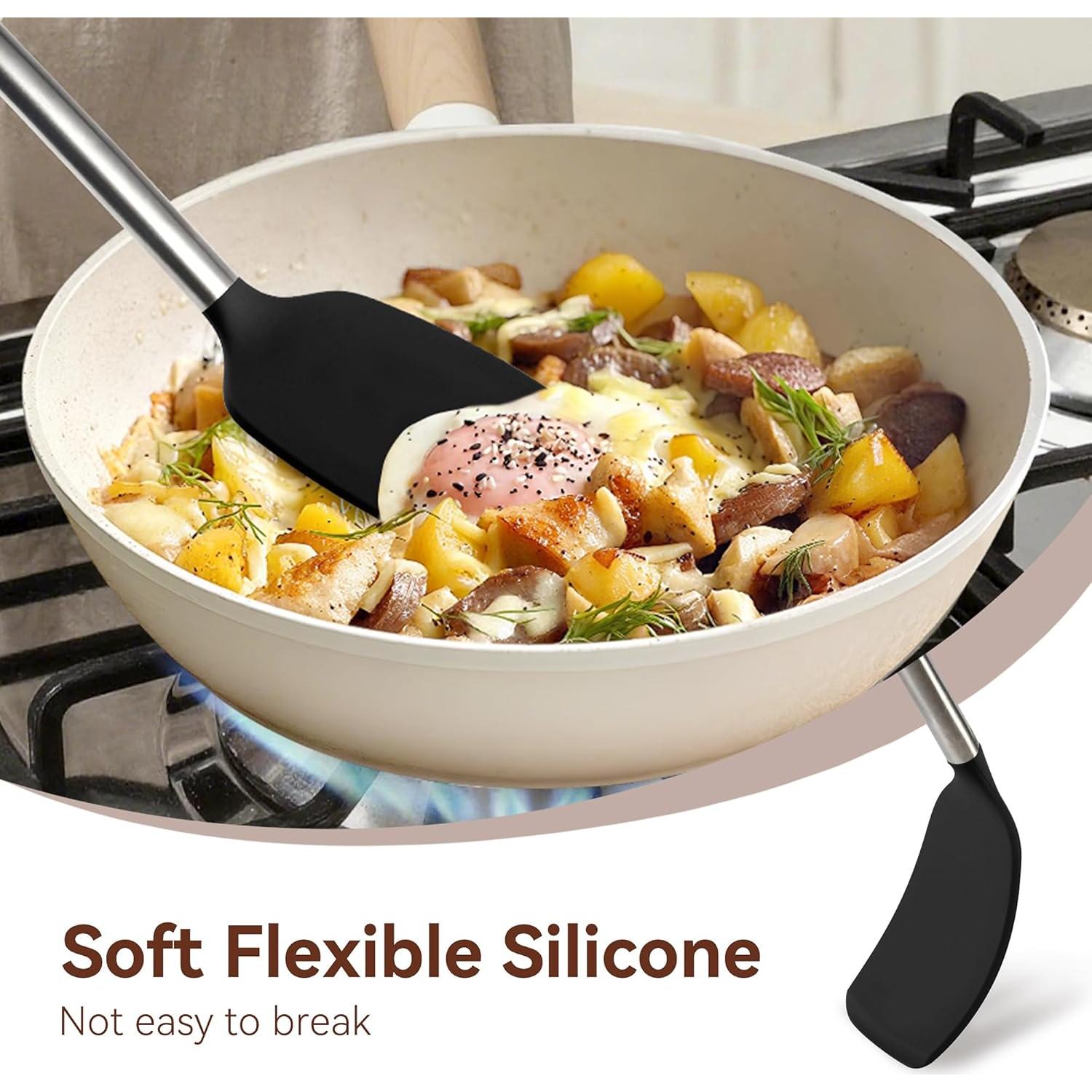 Juego de Utensilios de Cocina NCUE 35 Piezas Silicona Acero Inoxidable