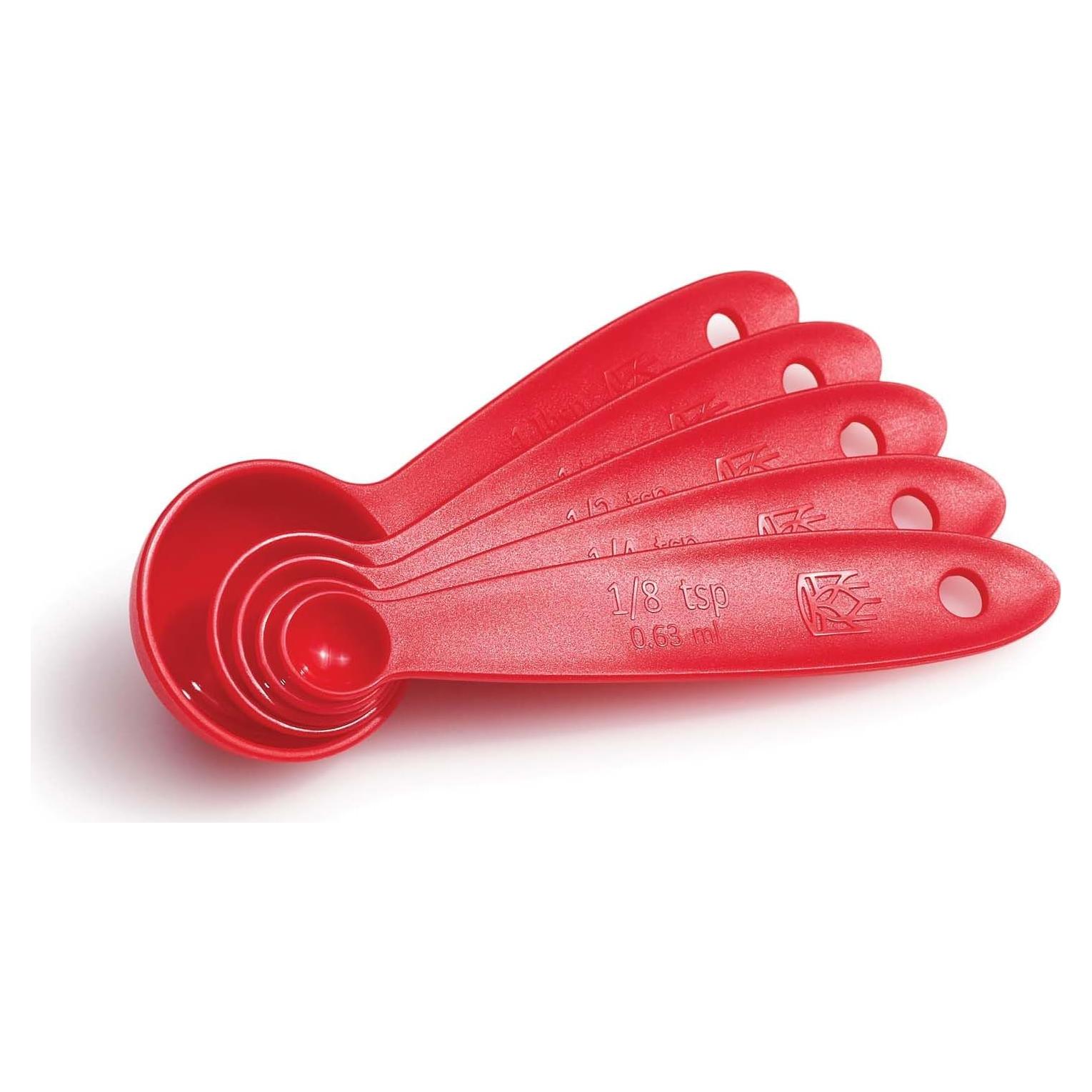 Juego de Cucharas Medidoras King Arthur - Set 5 Piezas Rojo