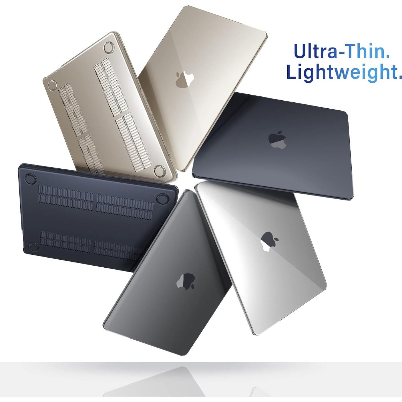 Funda IBENZER para MacBook Air 13.6 M2 M3 M4 Transparente