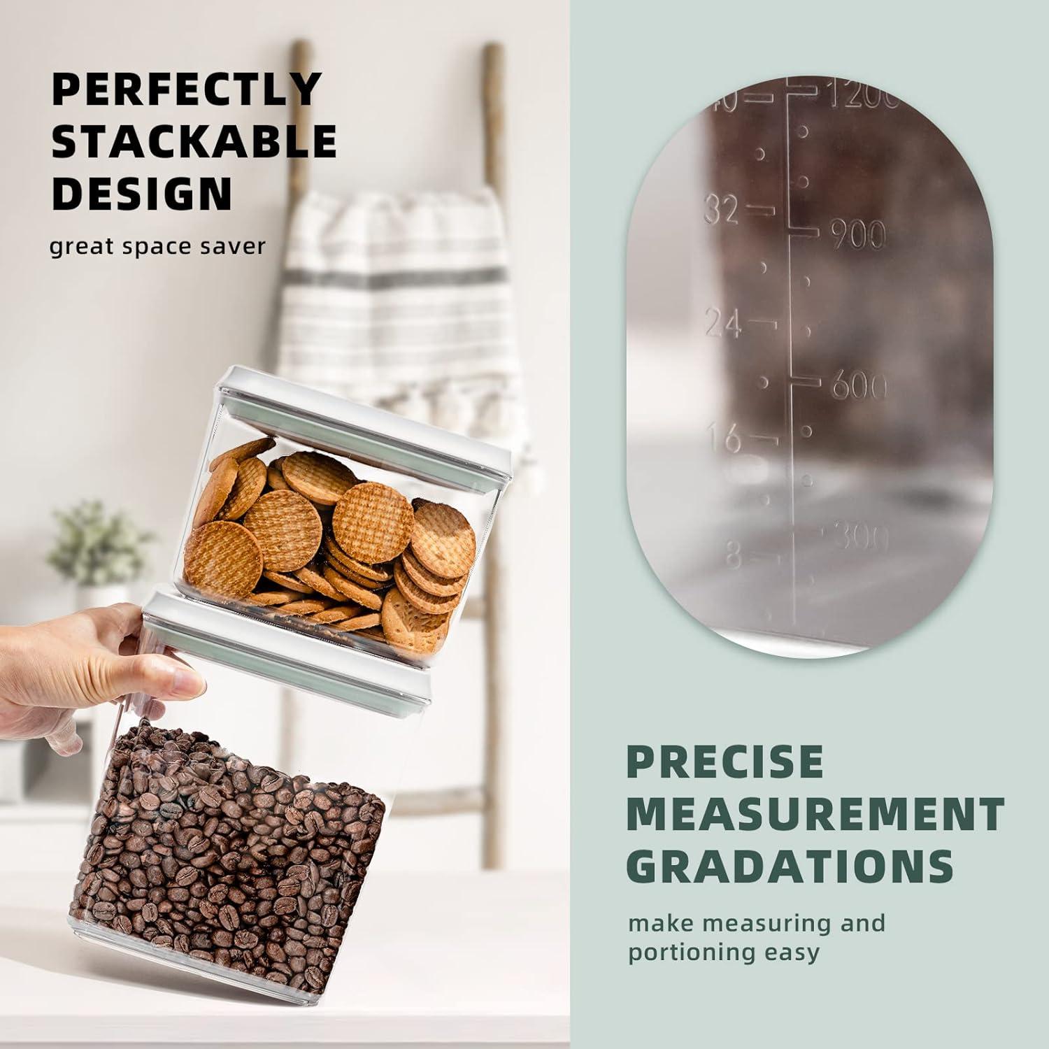 Juego de 3 Contenedores de Almacenamiento Tourdeus 1.23L y 2.74L