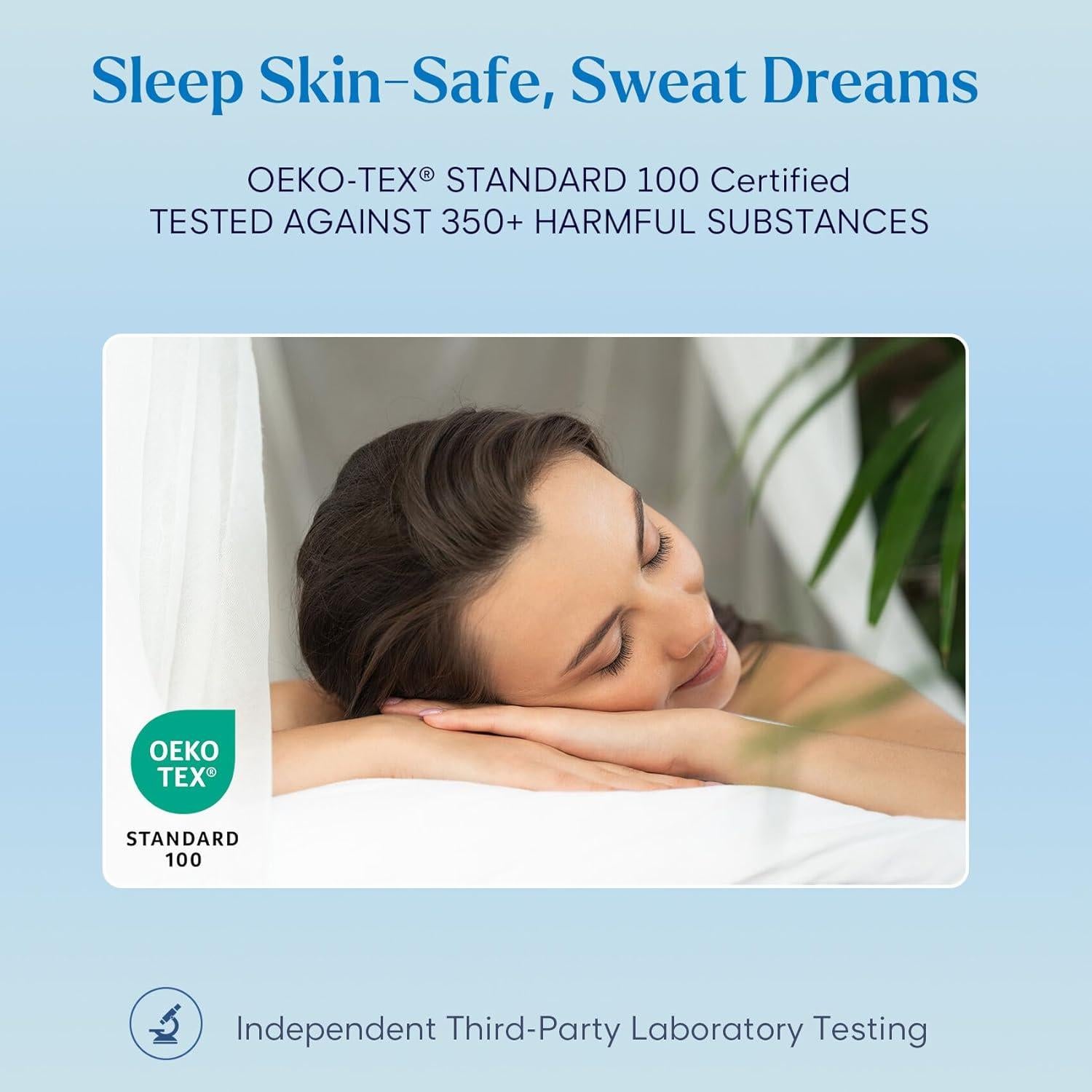 Juego de Sábanas Twin JSD 100% Viscosa de Bambú Naranja