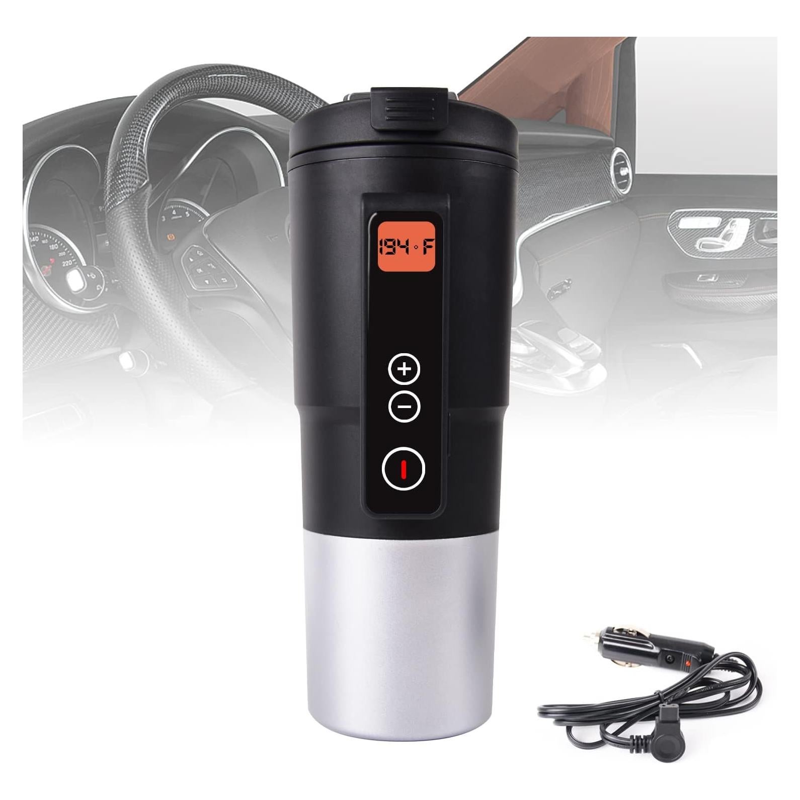 Taza Calentadora de Café LEJIEYIN 12V 0.38L Control Temperatura