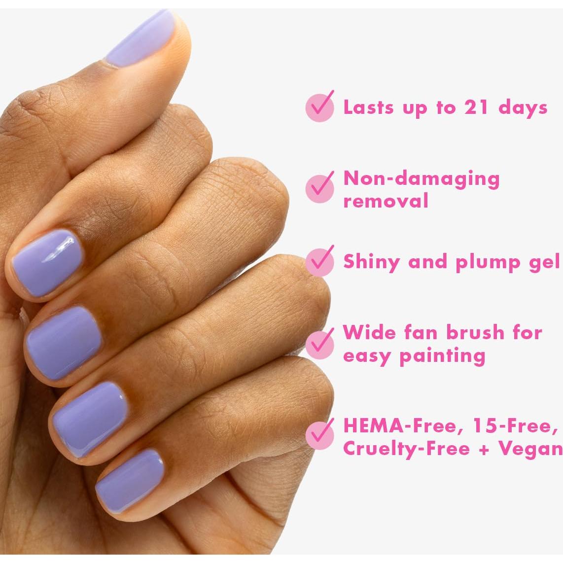 Set de Esmalte de Uñas Gel Brillantes Olive & June 5 Tonos Neón