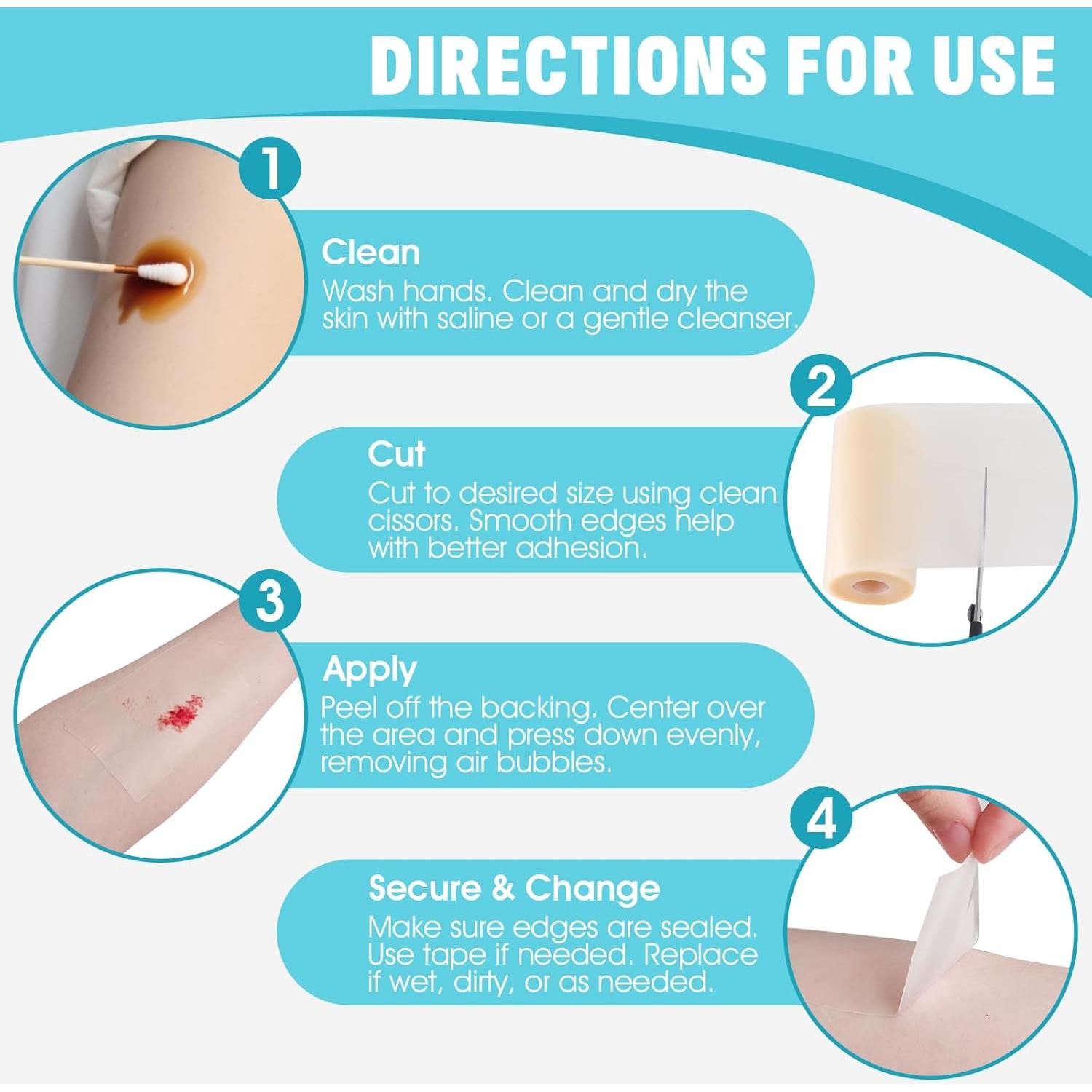 Rollo de hidrocoloide 10 cm x 3 m Phyyixs - Vendaje impermeable