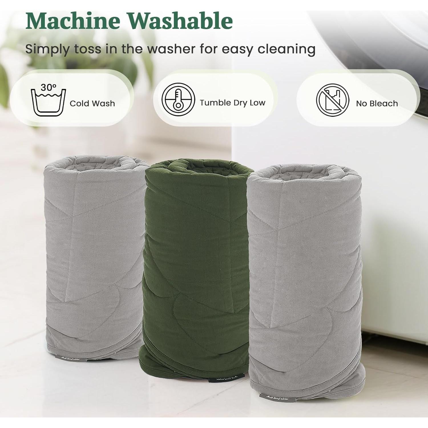 Manta con peso ZonLi 2.57 kg 109 x 132 cm Algodón Gris