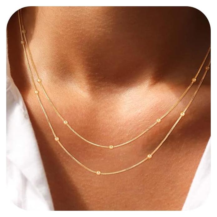 Collar Choker de Oro 14k Platedo para Mujeres - CHESKY