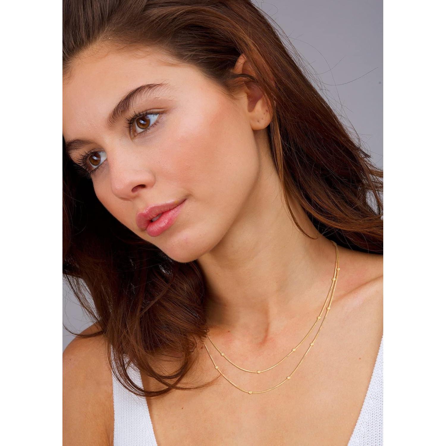 Collar Choker de Oro 14k Platedo para Mujeres - CHESKY