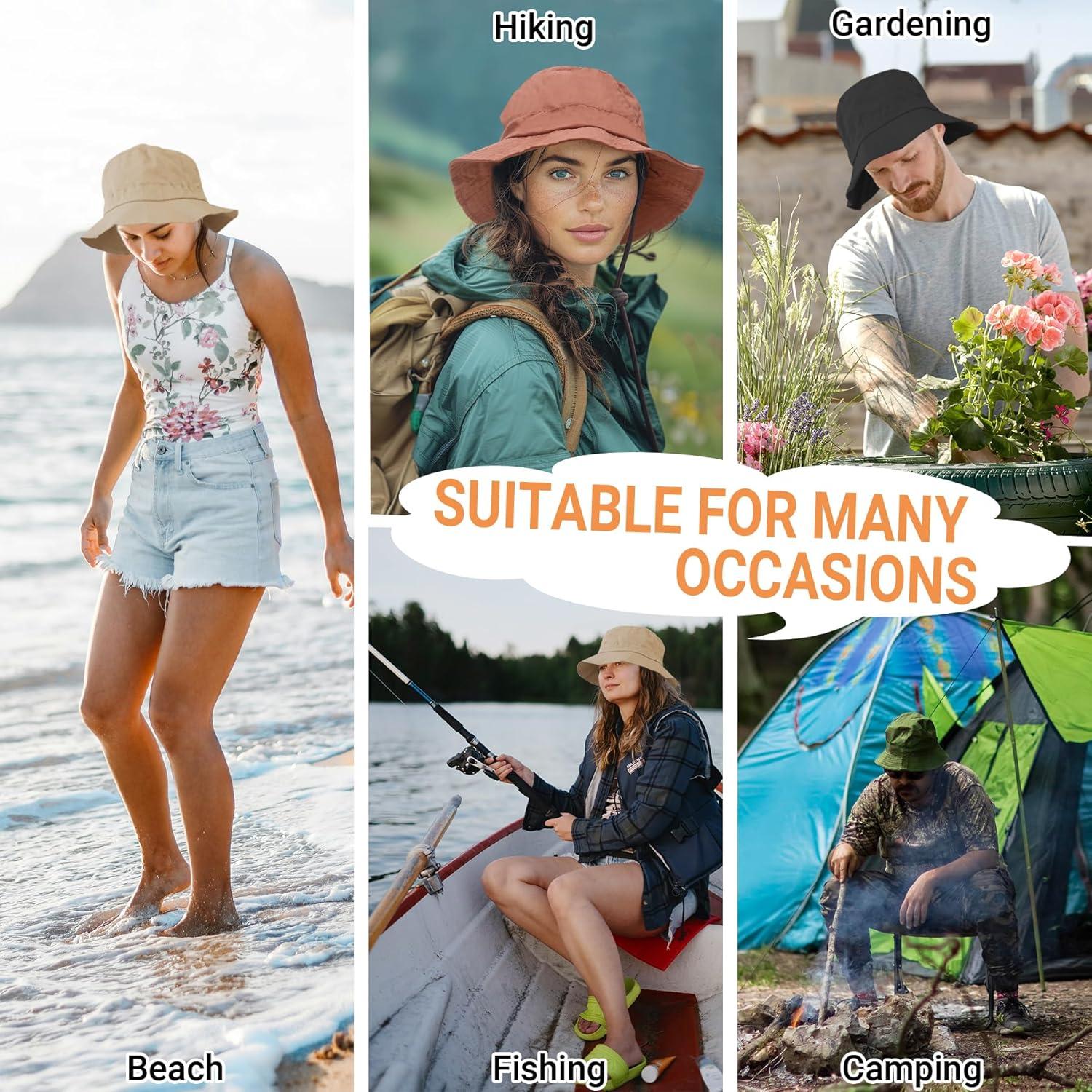 Sombrero de Cubo Impermeable y Secado Rápido Beige - Unisex