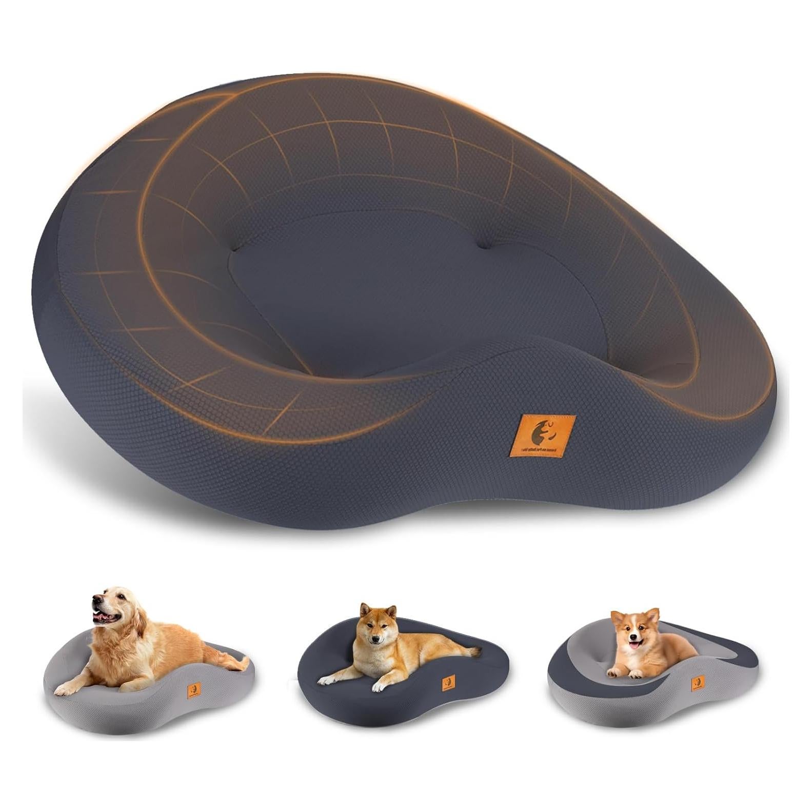 Cama ortopédica para perros ESCRODOI 92.9x69.85cm viscoelástica