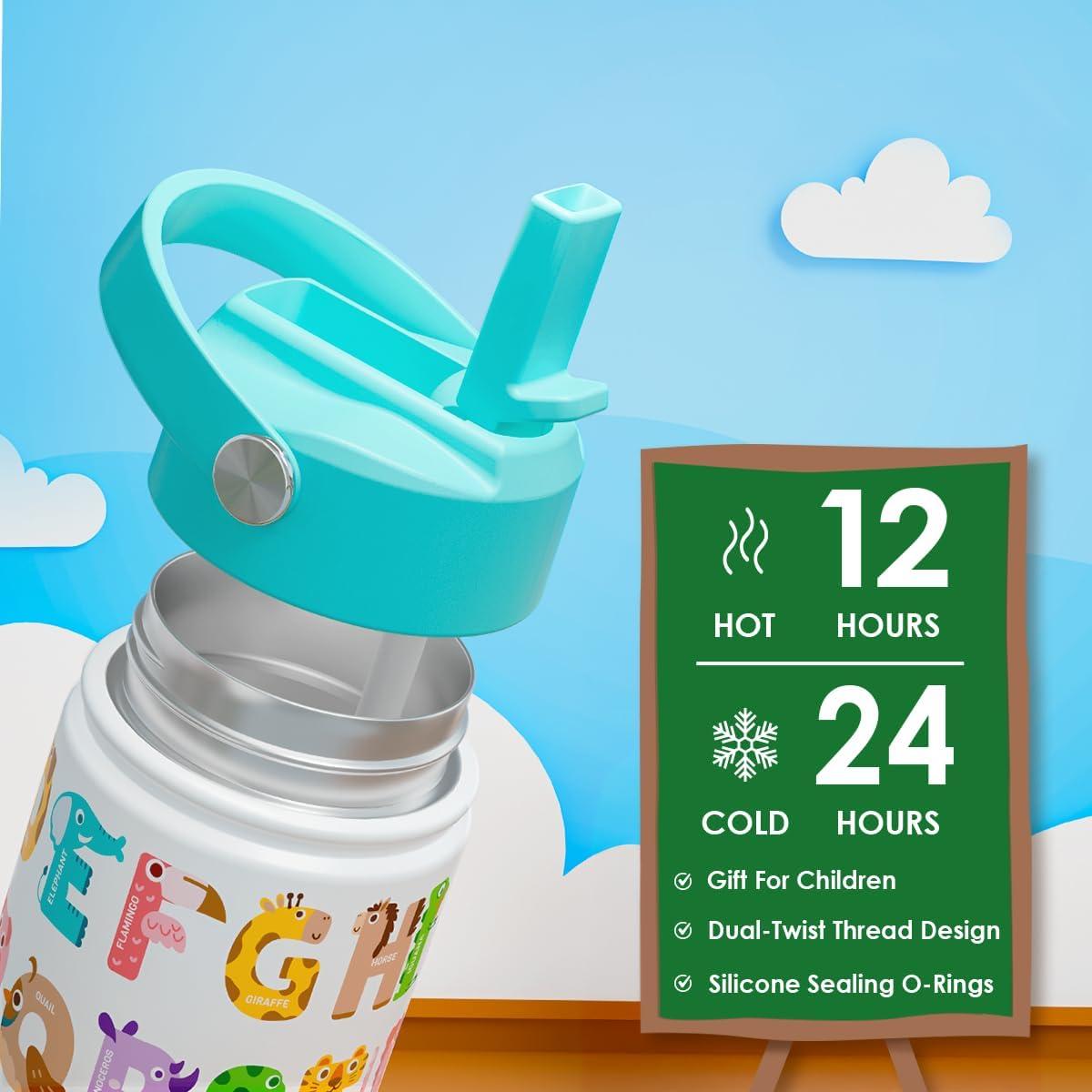 Botella de Agua SANDJEST 354ml Acero Inoxidable para Niños