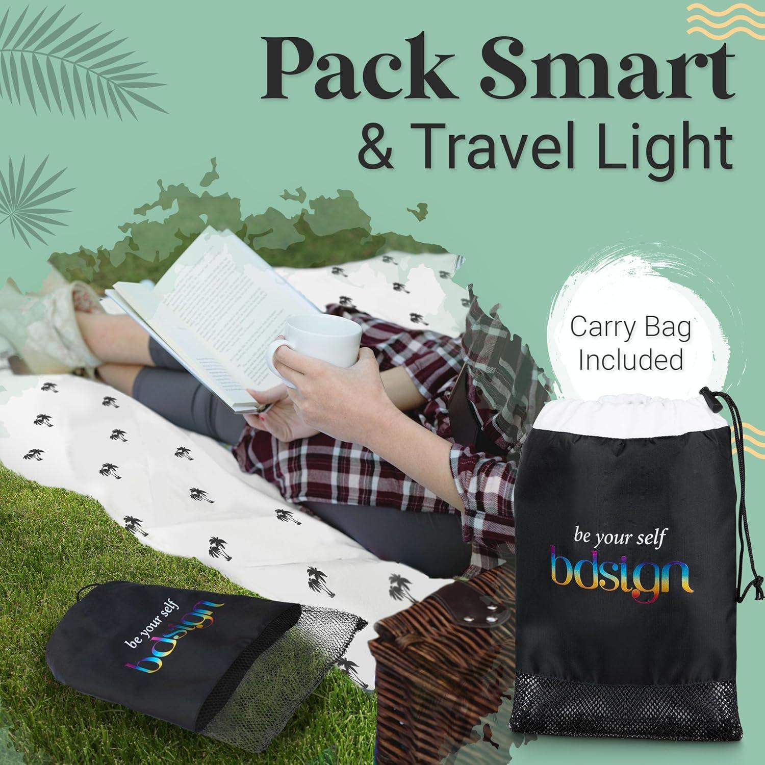 Toalla de Playa Grande Bdsign Microfibra 185x91 cm Secado Rápido