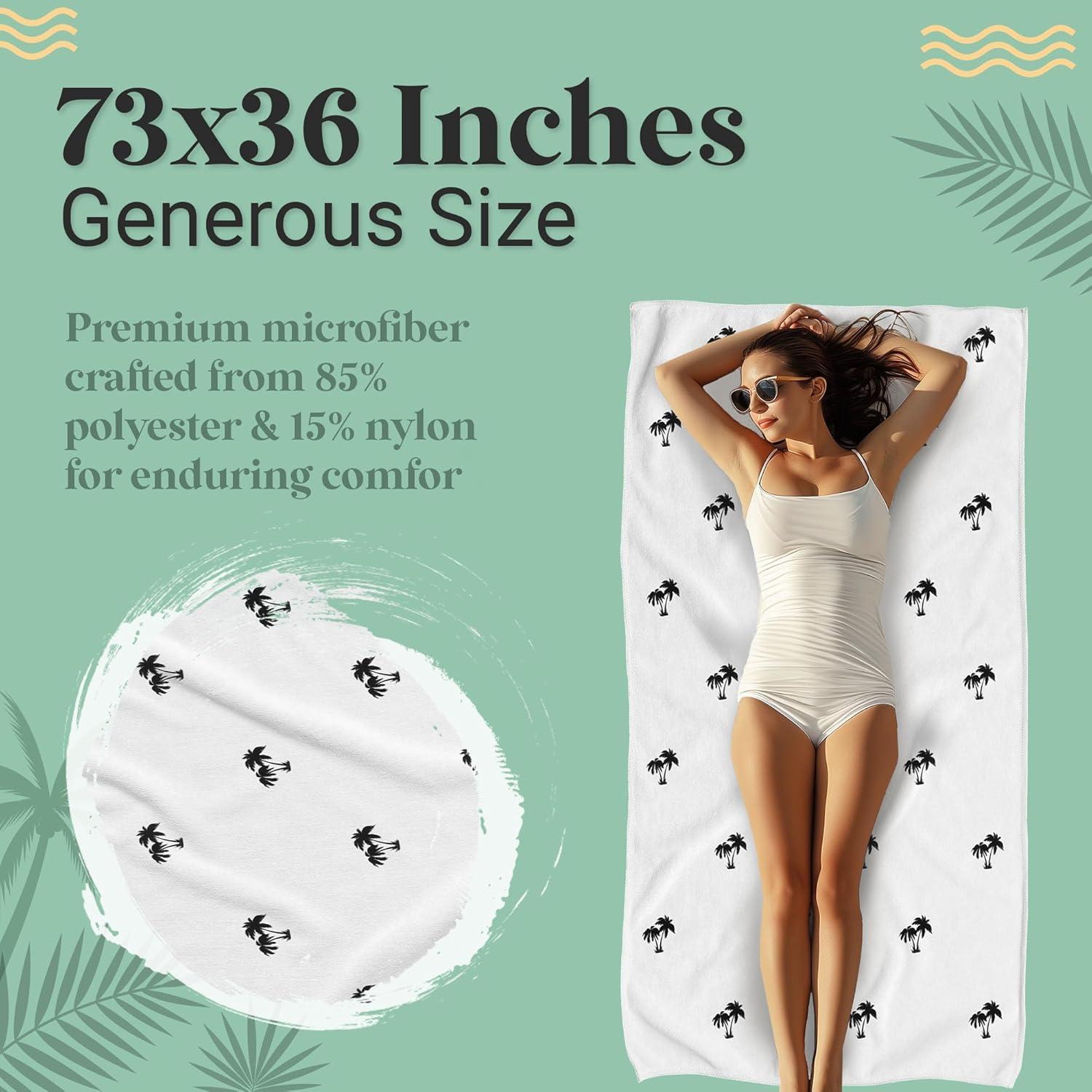 Toalla de Playa Grande Bdsign Microfibra 185x91 cm Secado Rápido