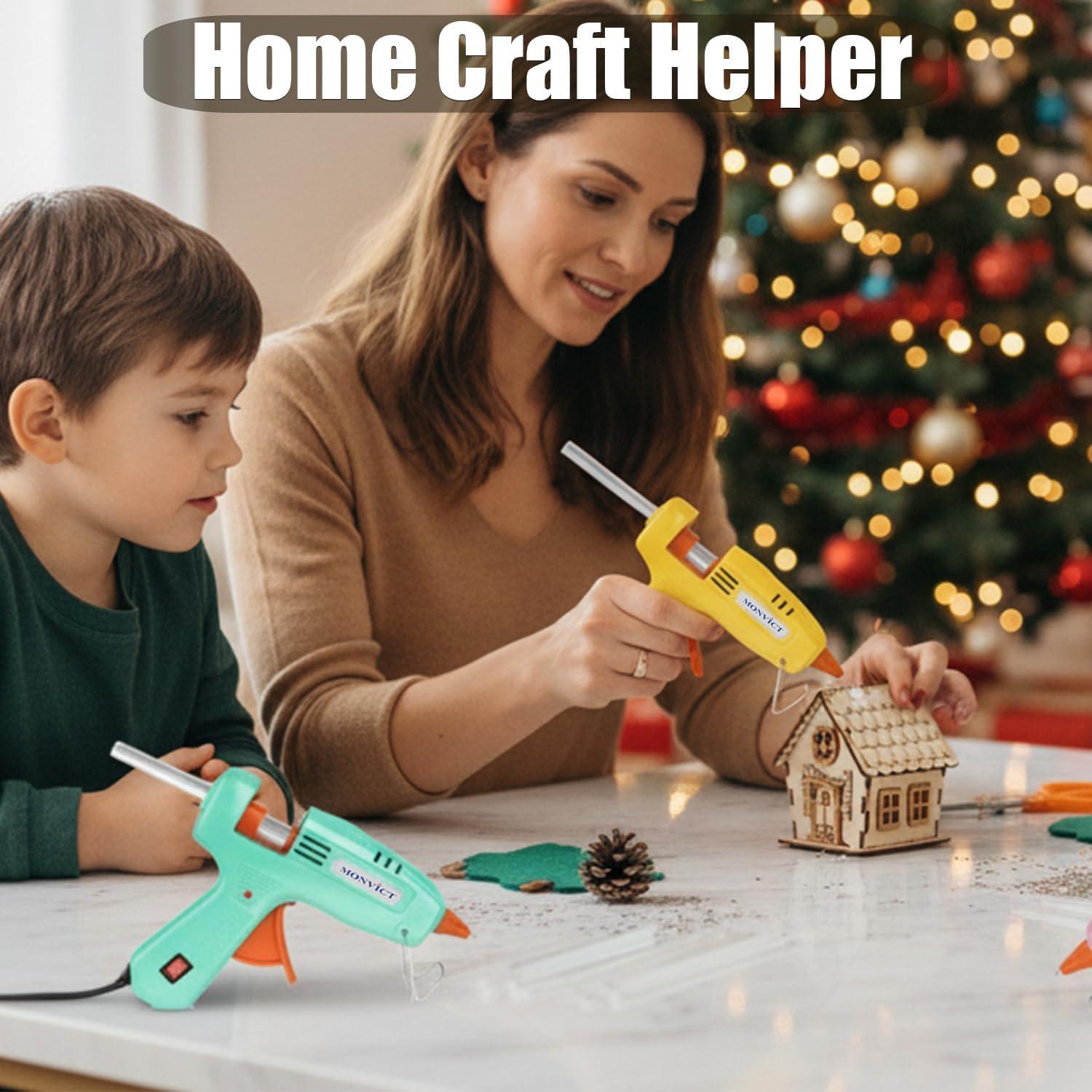 Pistola de Pegamento Caliente MONVICT 30W con 50 Barras Multicolor