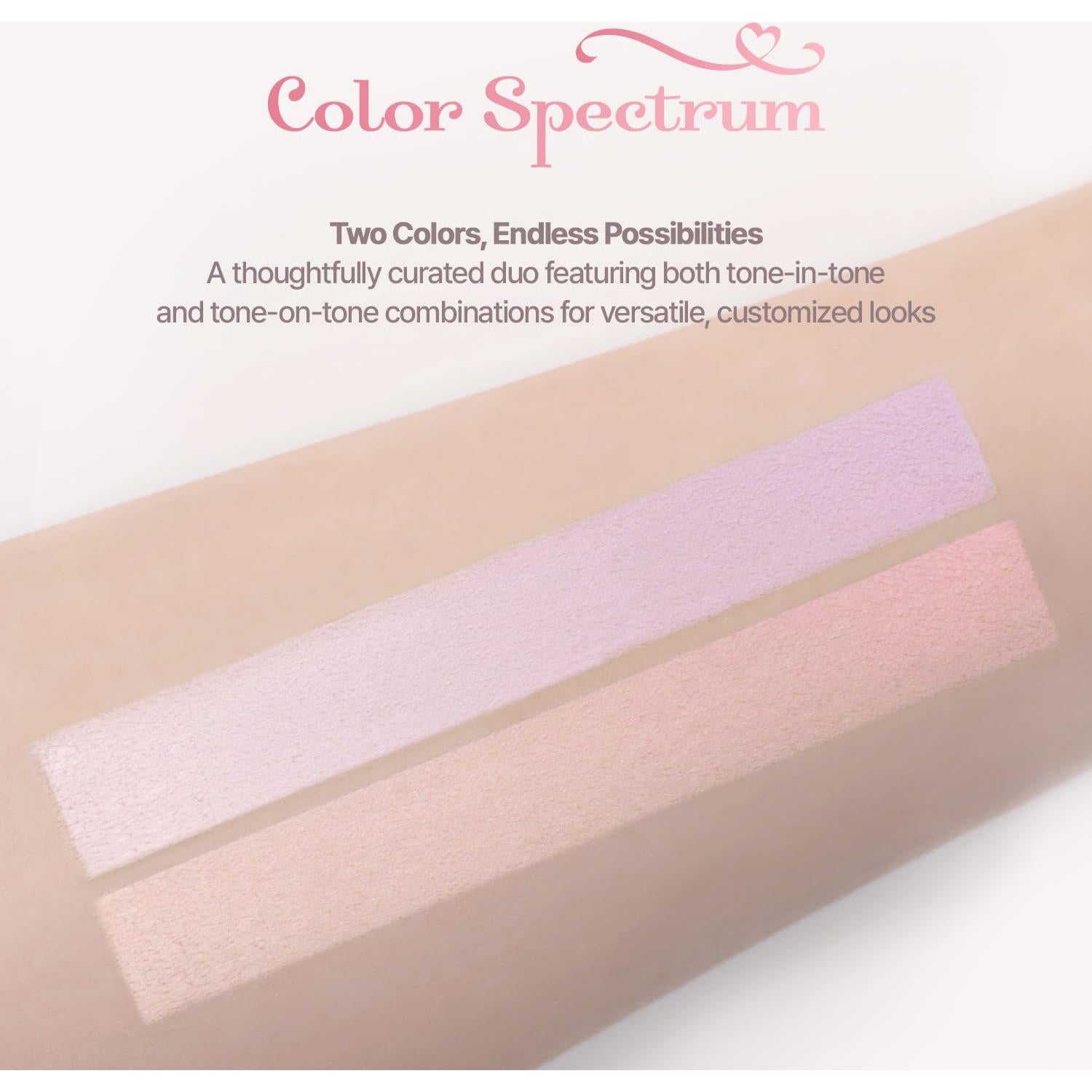 Rubor Facial Doble Color 42.52g 01 Algodón de Azúcar Violeta