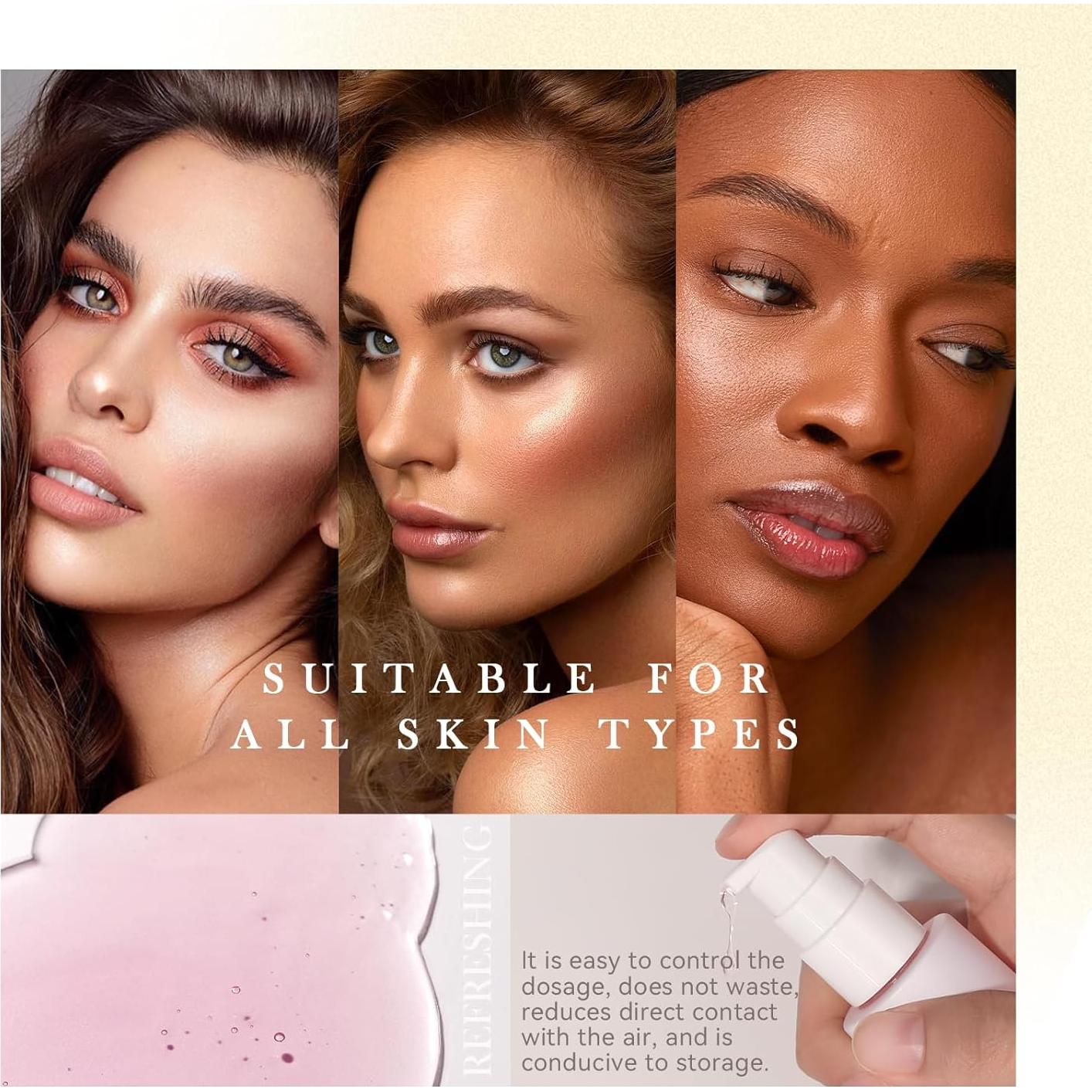 Primer Hidratante de Larga Duración Rosa - Maquillaje Suave