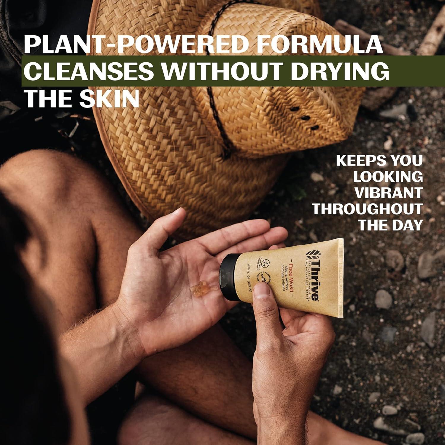 Gel Limpiador Facial Thrive Natural Care 100 ml - Vegano y Suave