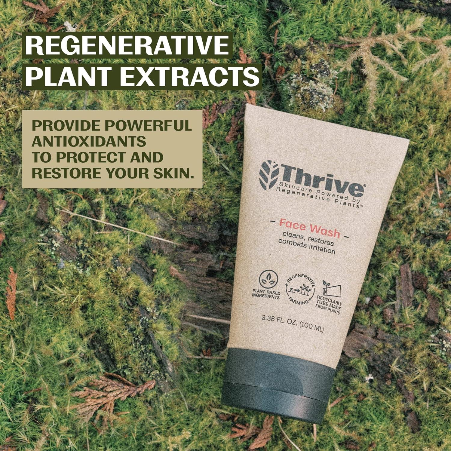 Gel Limpiador Facial Thrive Natural Care 100 ml - Vegano y Suave