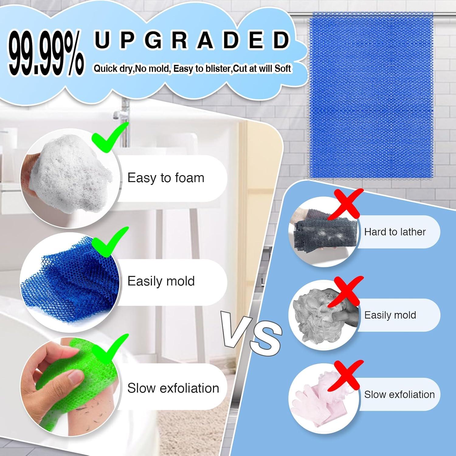 Esponja de Red Africana SpiralScgv - 4 Piezas Exfoliantes