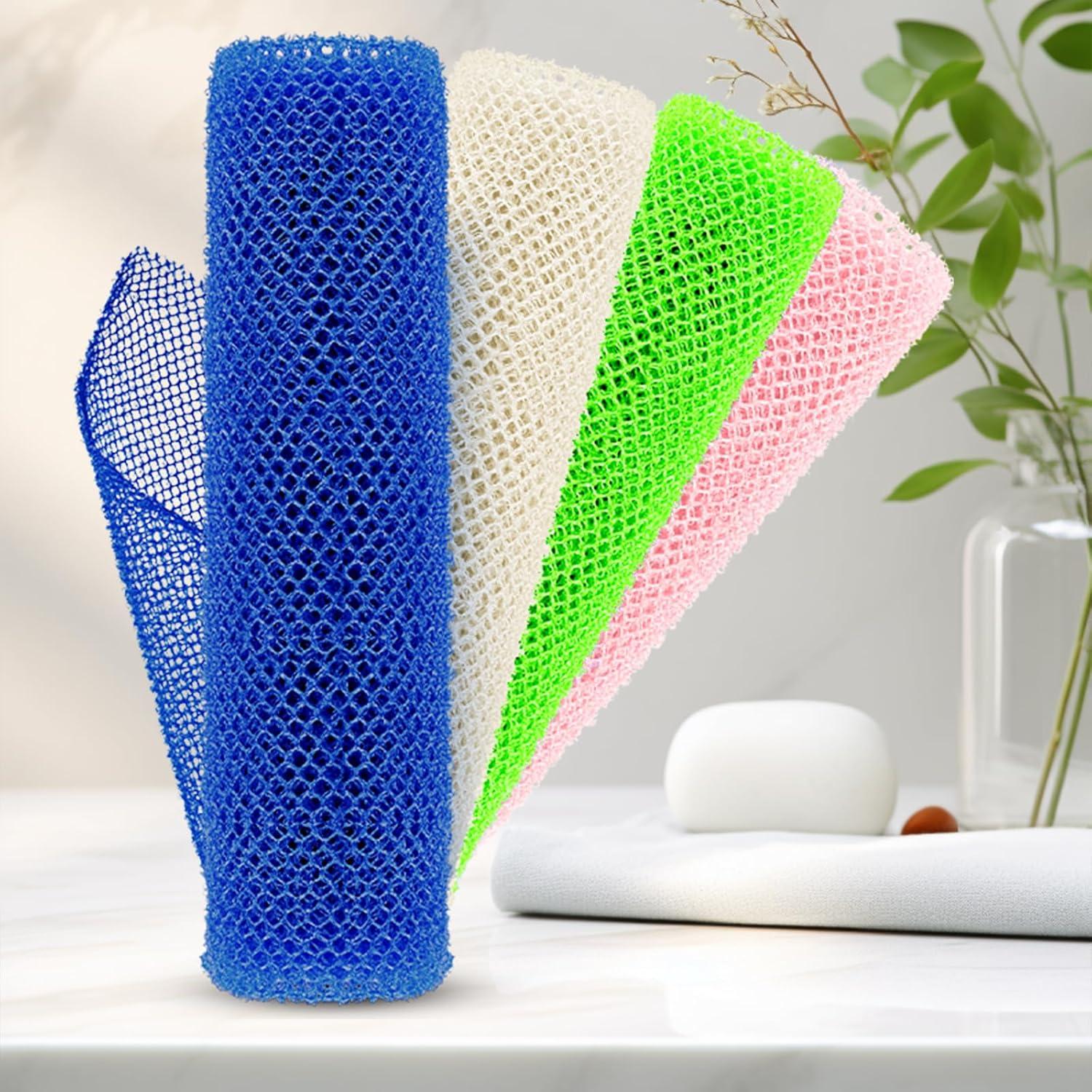 Esponja de Red Africana SpiralScgv - 4 Piezas Exfoliantes