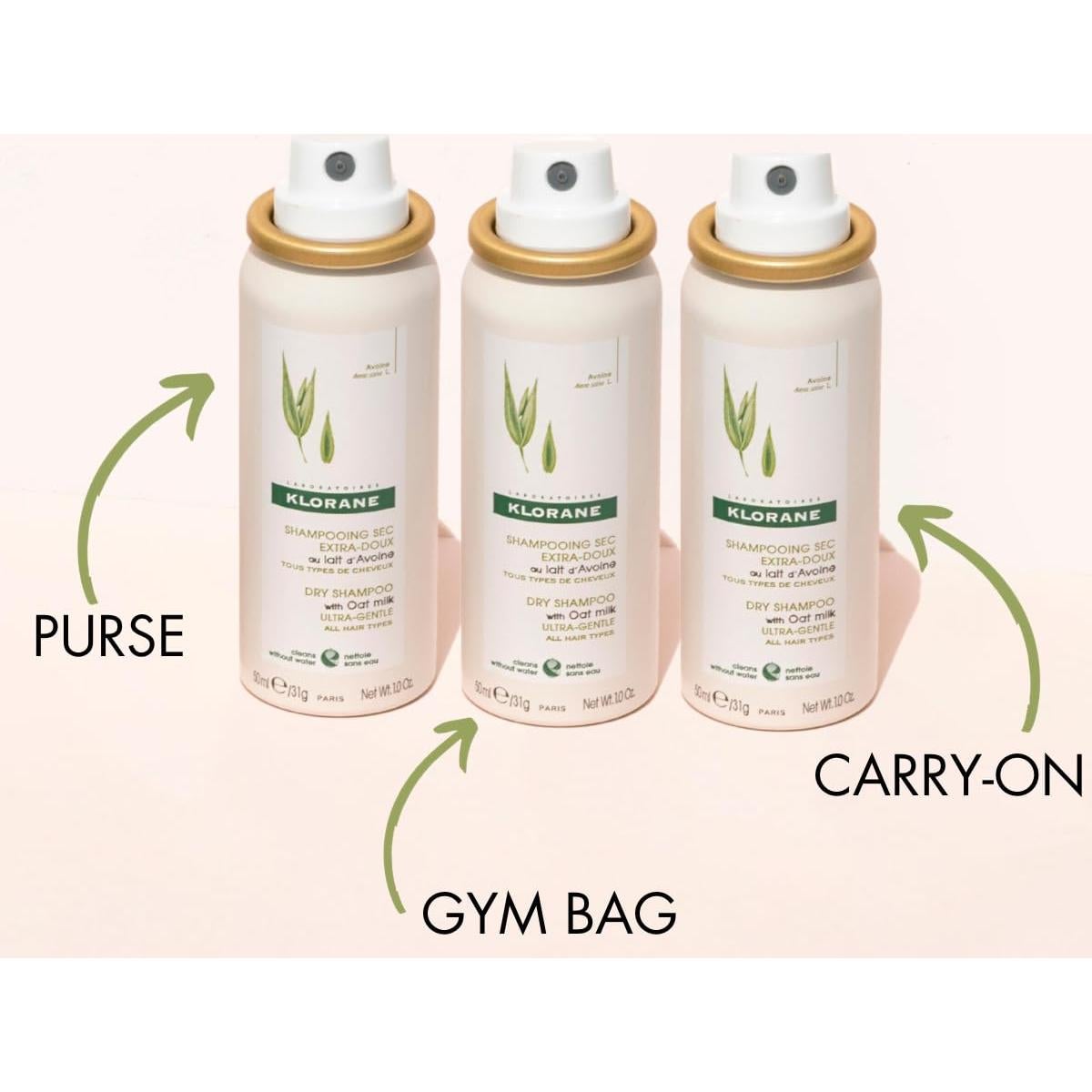 Champú Seco Klorane Avena 150g - Hipoalergénico y Vegano