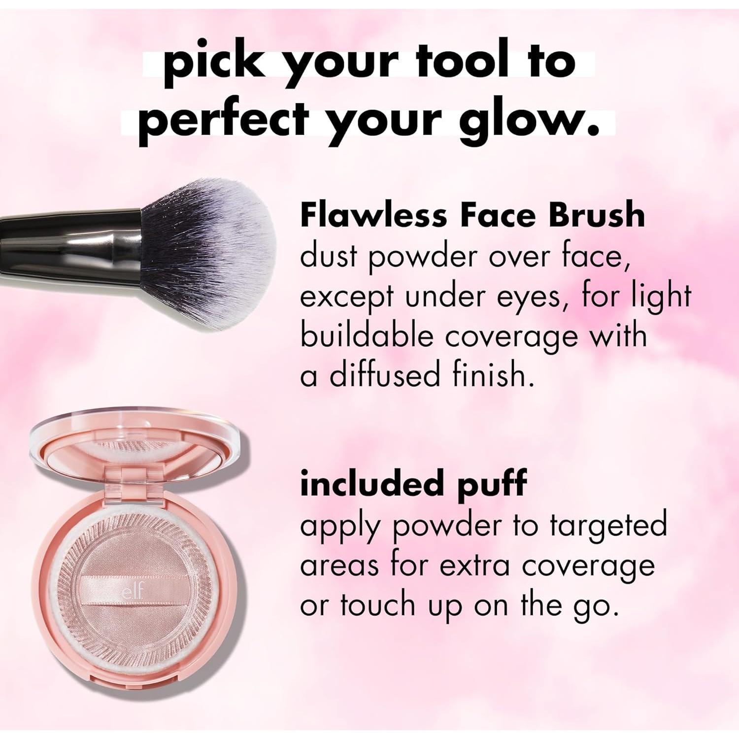 Polvo Filtro Halo Glow e.l.f. 9.92g - Acabado Suave Vegano