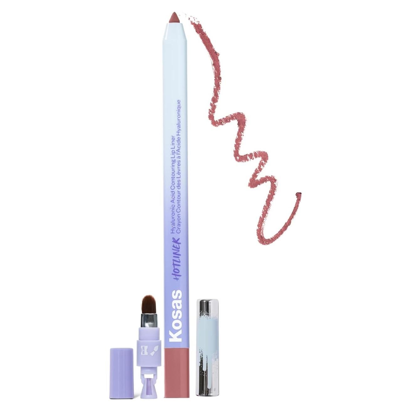 Delineador de Labios Retráctil Kosas Hotliner Rosa Frío - Hidratante