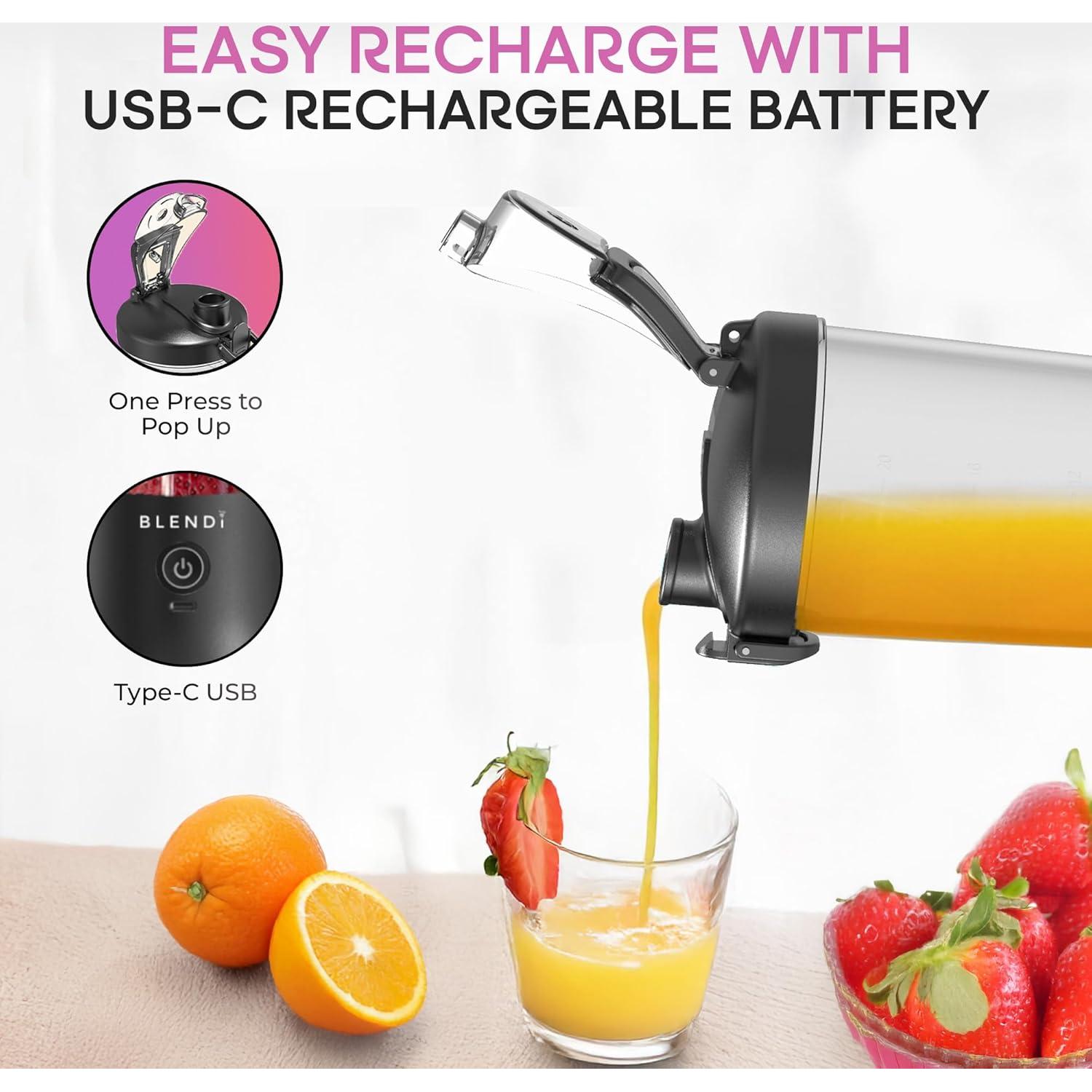 Licuadora Personal Recargable BLENDi X 24oz Libre de BPA