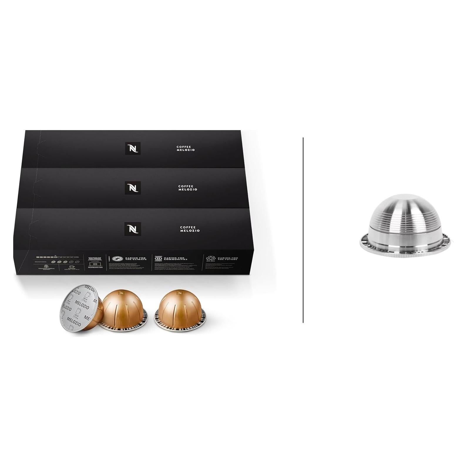 Cápsulas Reutilizables SEDLAV Acero Inoxidable Nespresso Vertuo