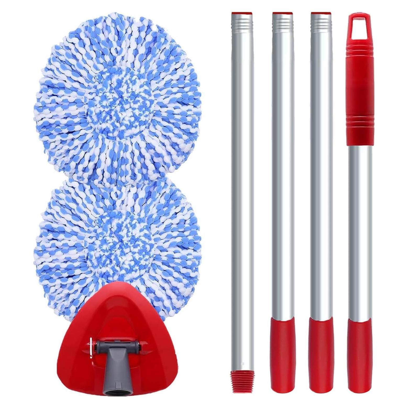 Cabezal de Repuesto Mop Giratorio Bublador 2 Recargas Microfibra