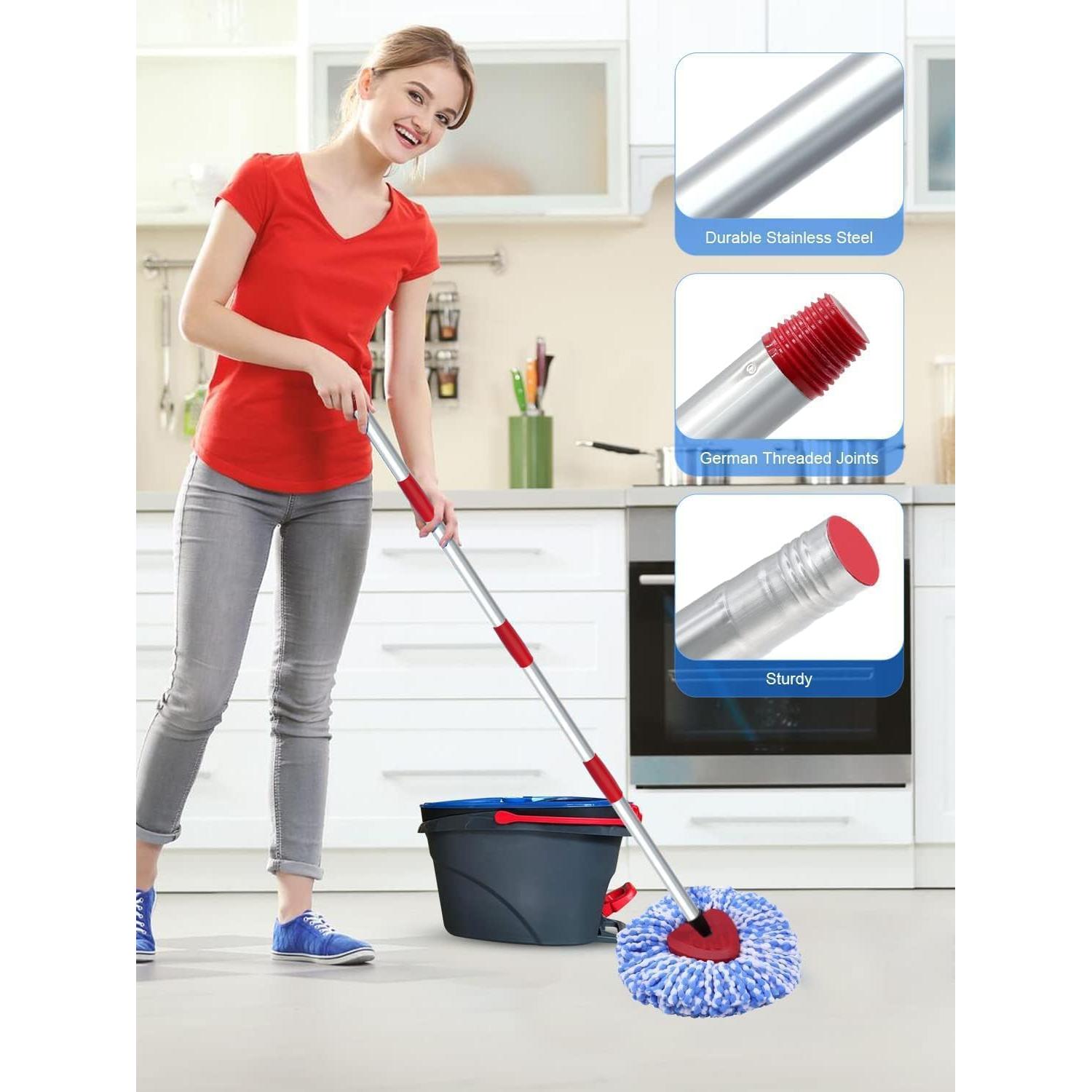 Cabezal de Repuesto Mop Giratorio Bublador 2 Recargas Microfibra