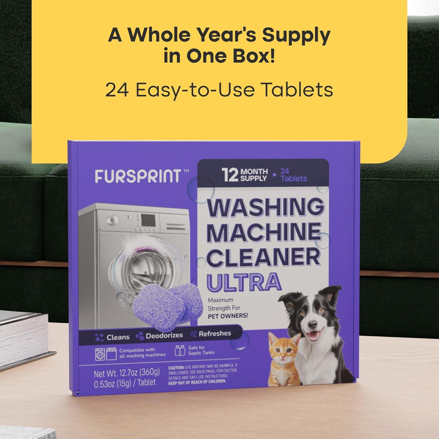 Tabletas Limpiadoras Ultra Fursprint 24 Unidades - Para Lavadoras HE