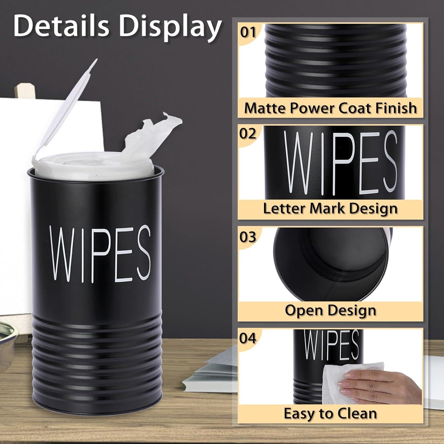 Dispensador de Toallitas Kokone Negro de Hierro Galvanizado